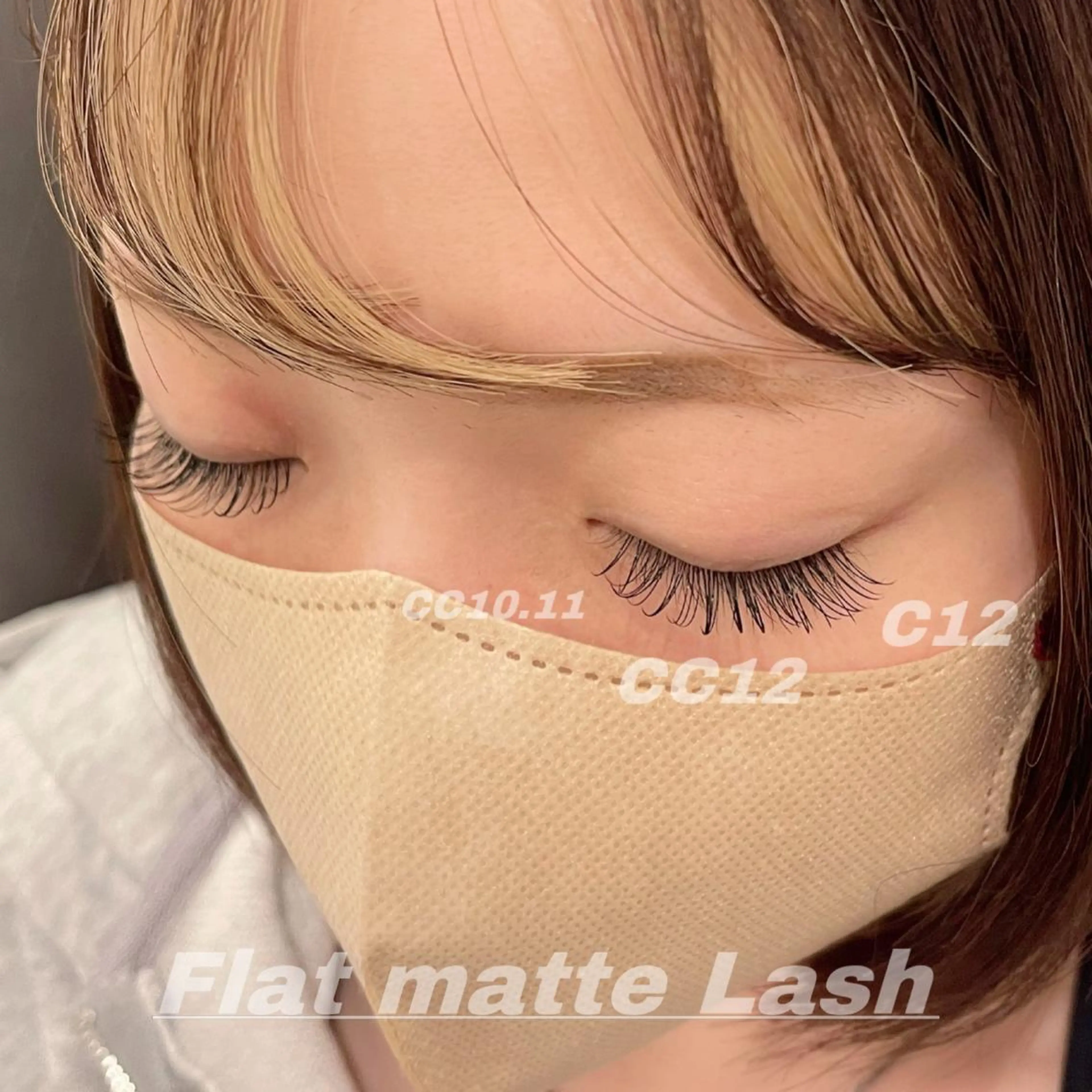 マツエク・マツパ CCカール Cカール フラットラッシュ 目尻長め Eye ELSA lash栄店の眉毛・アイブロウイメージ