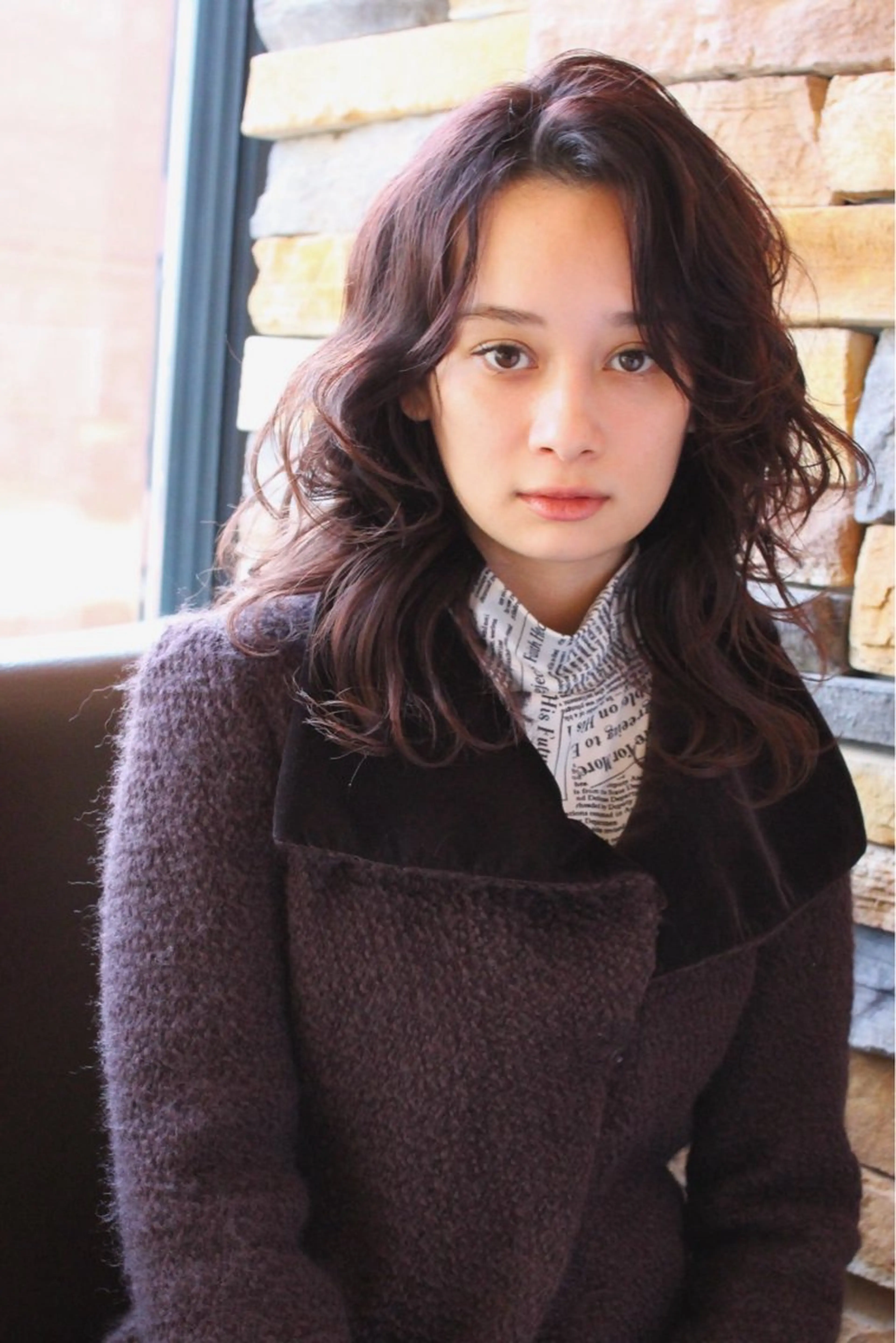 ミディアム パーマ カット パーマ 千 田のヘアスタイル