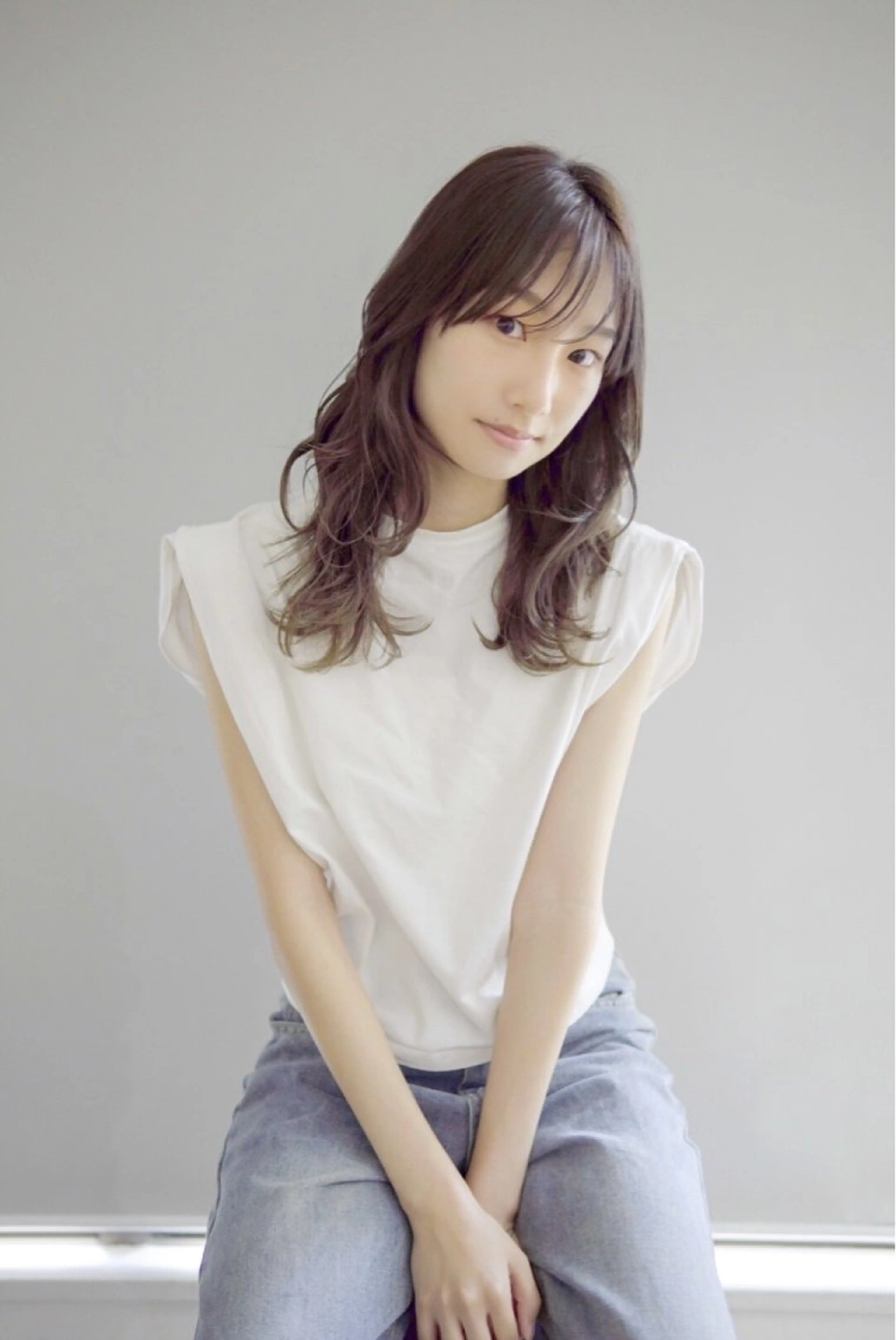 セミロング カット パーマ トリートメント 髪質改善✨艶髪✨ レイヤーカット 田畑のヘアスタイル