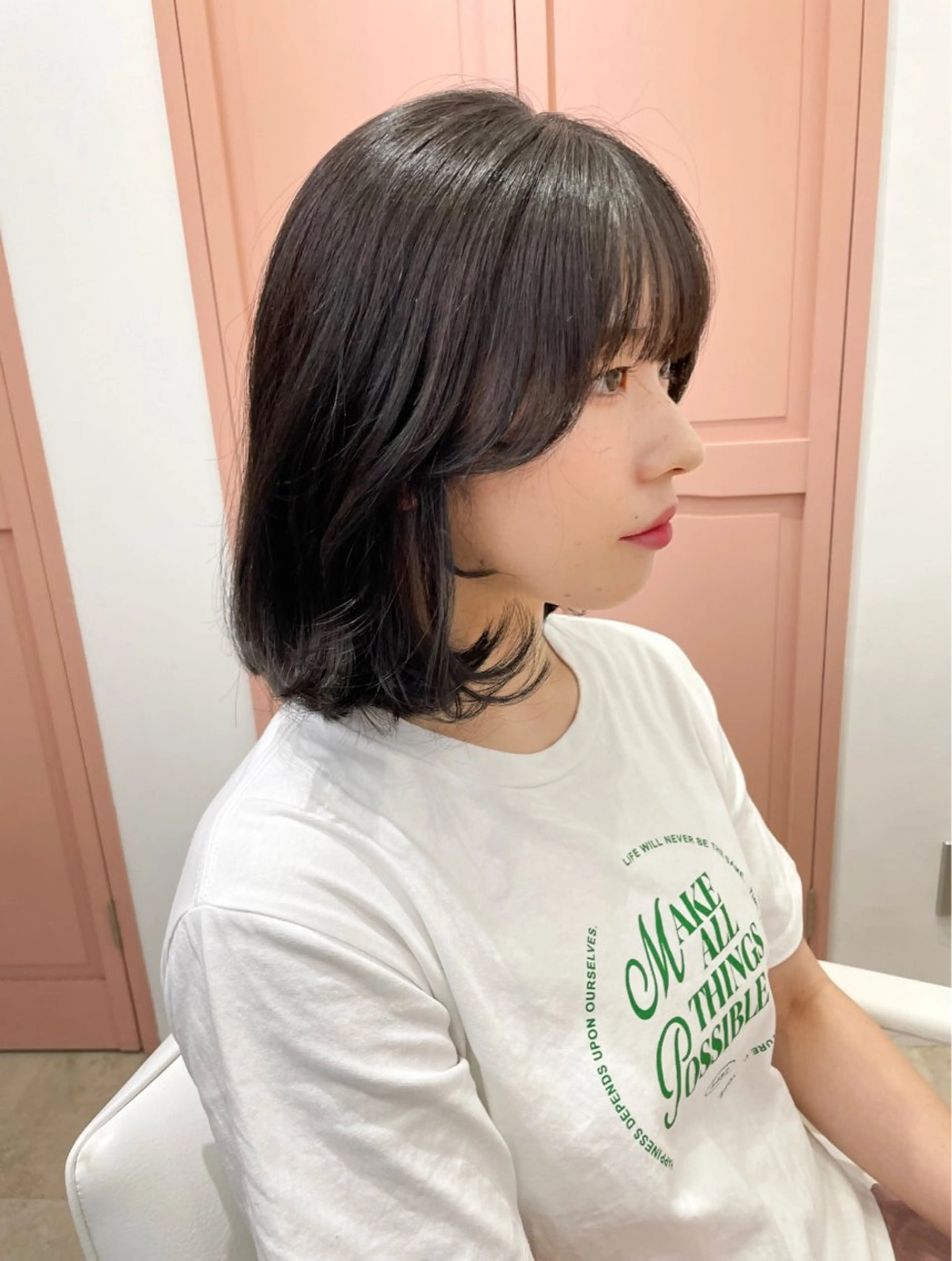 ショート カラー カット ヘアカラー トリートメント ワンホンレイヤー 福岡天神RAIRAのヘアスタイル