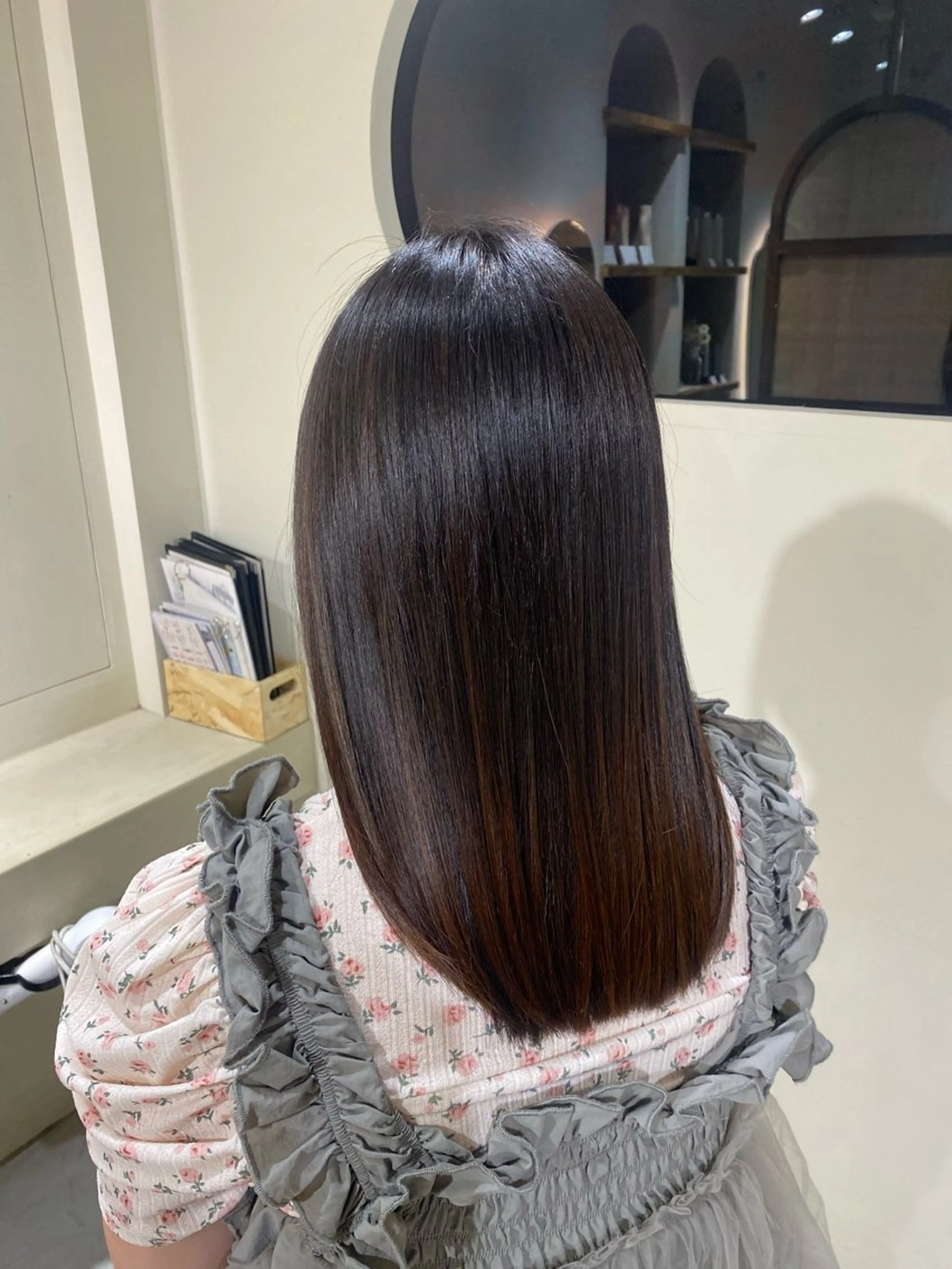 セミロング 髪質改善 トリートメント トリートメント 【透明感カラー】 池袋/さやとのヘアスタイル