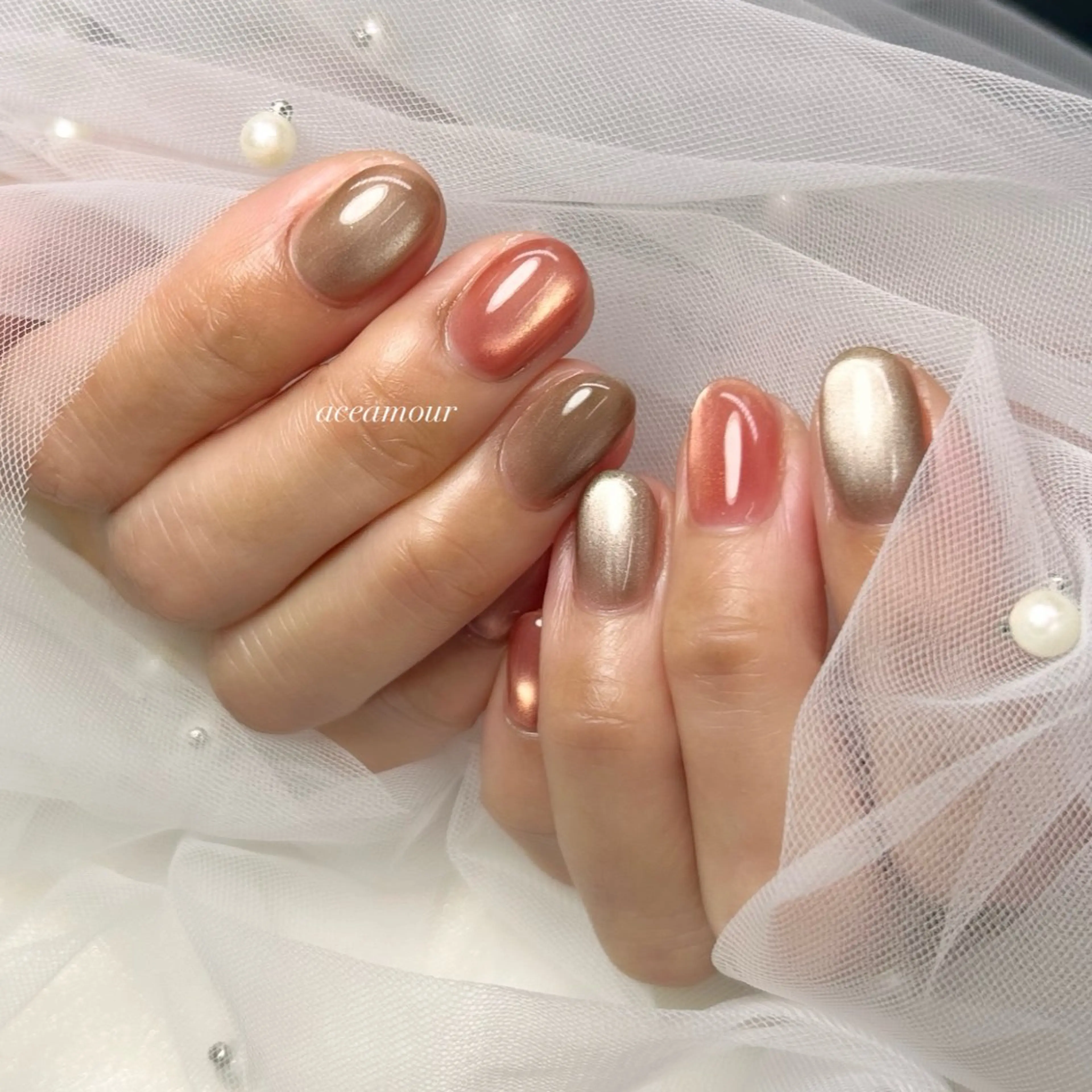 ネイル ハンドネイル ネイル/耳つぼ /新ホワイトニングのネイルデザイン