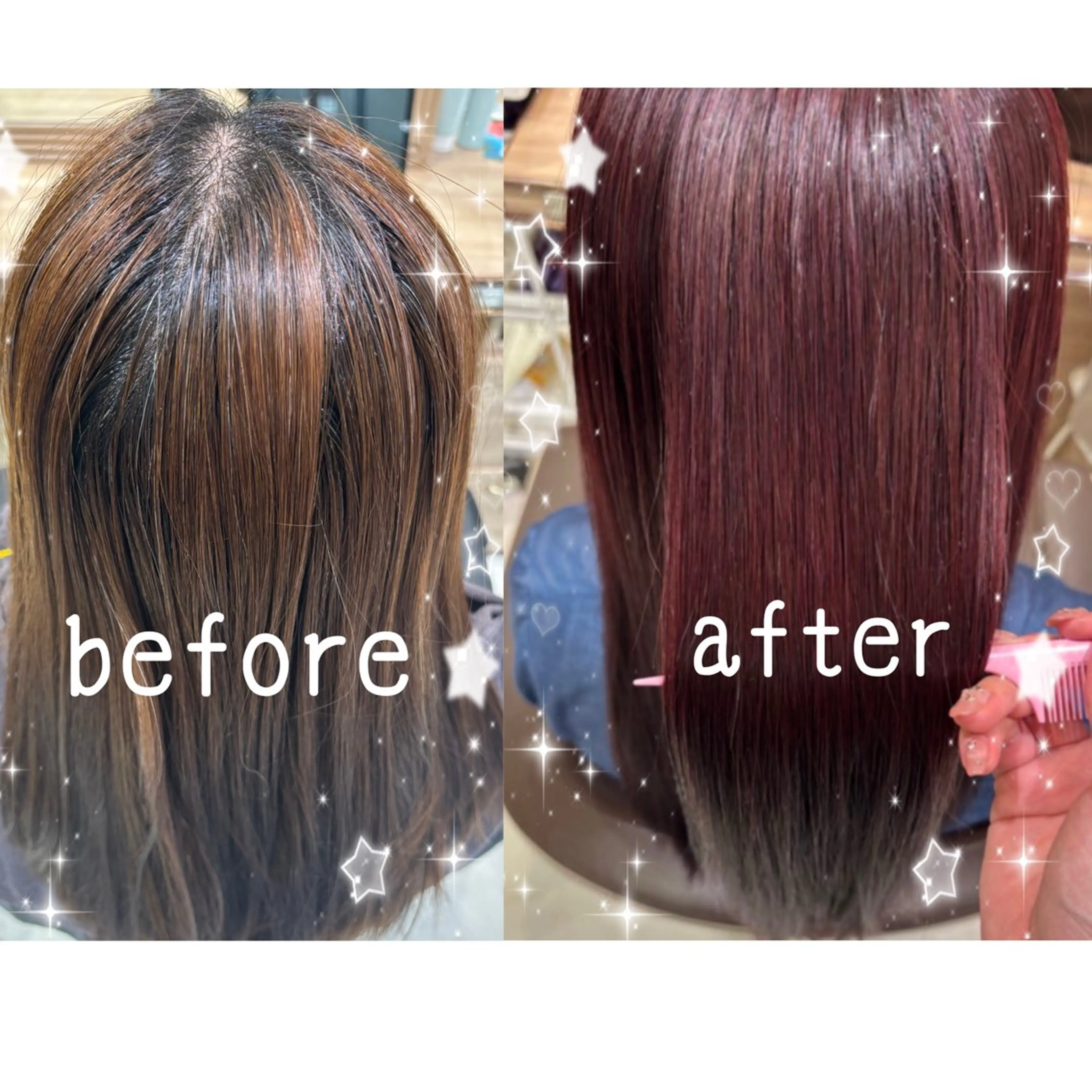 ロング カラー ☁🫧縮毛矯正 /春奈🪽🫧のヘアスタイル