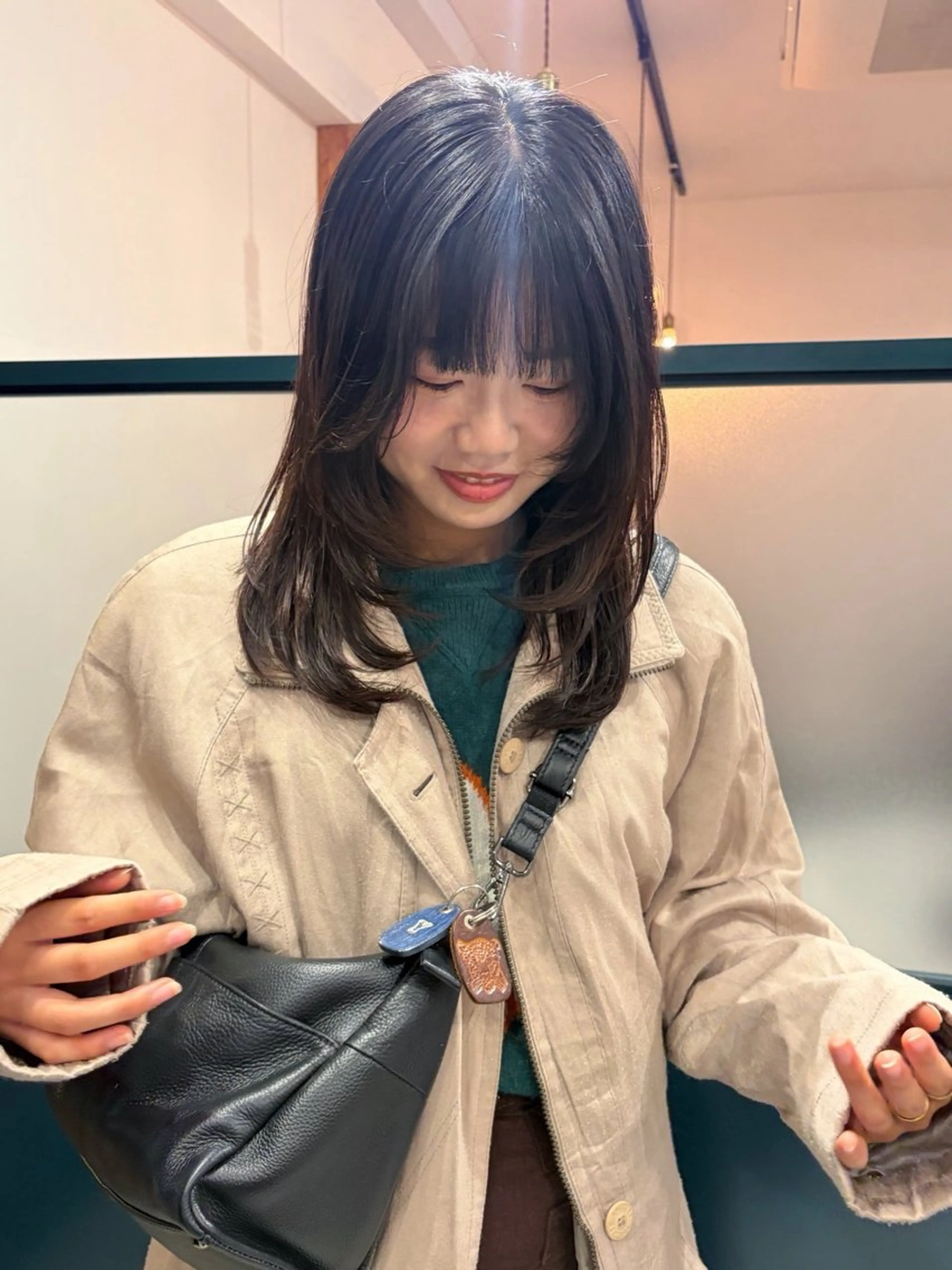 ミディアム YUUKI/ボブ パーマ.レイヤーのヘアスタイル