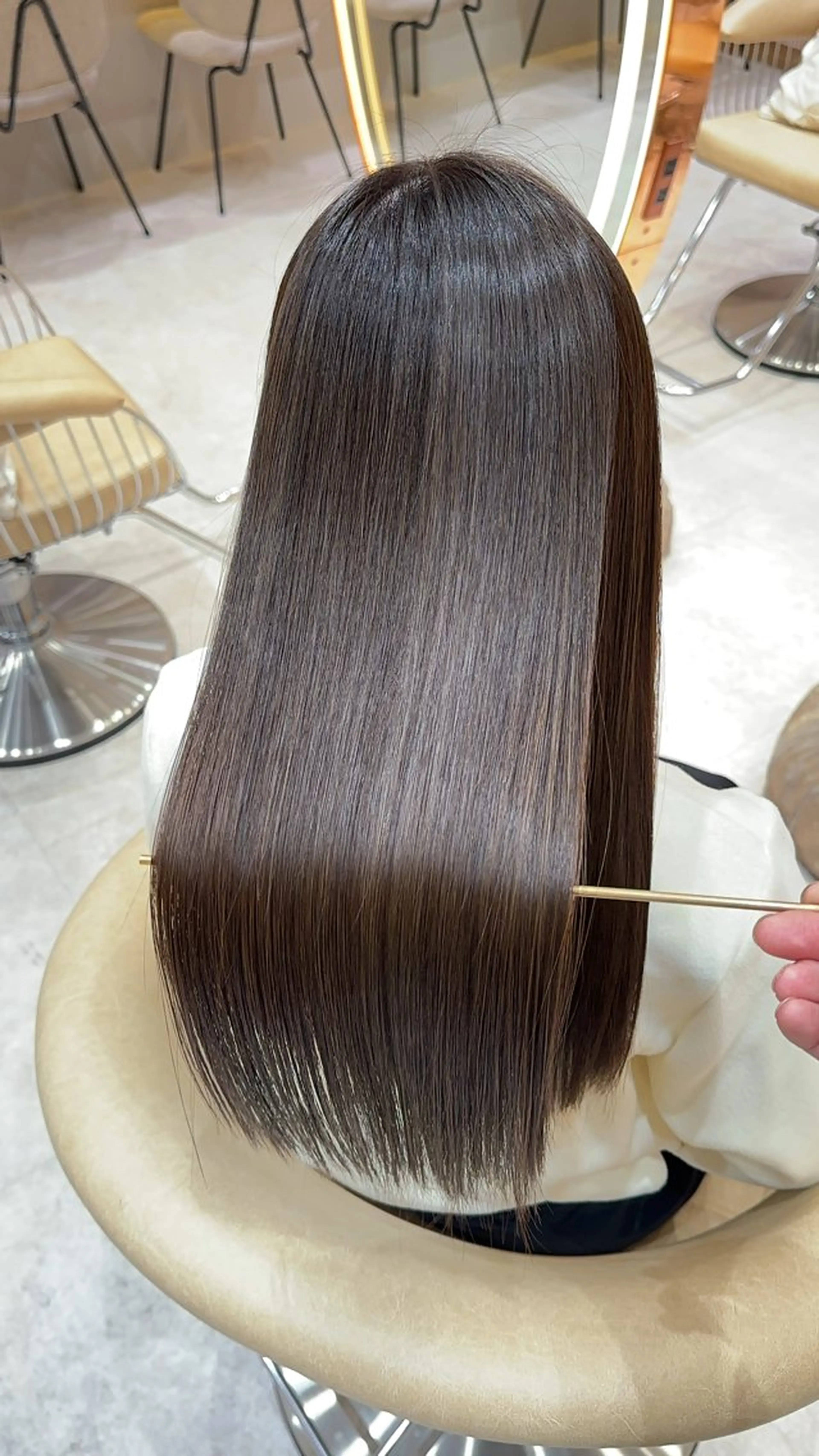 ロング カット 縮毛矯正 レイヤー❣️縮毛矯正 川村利幸のヘアスタイル