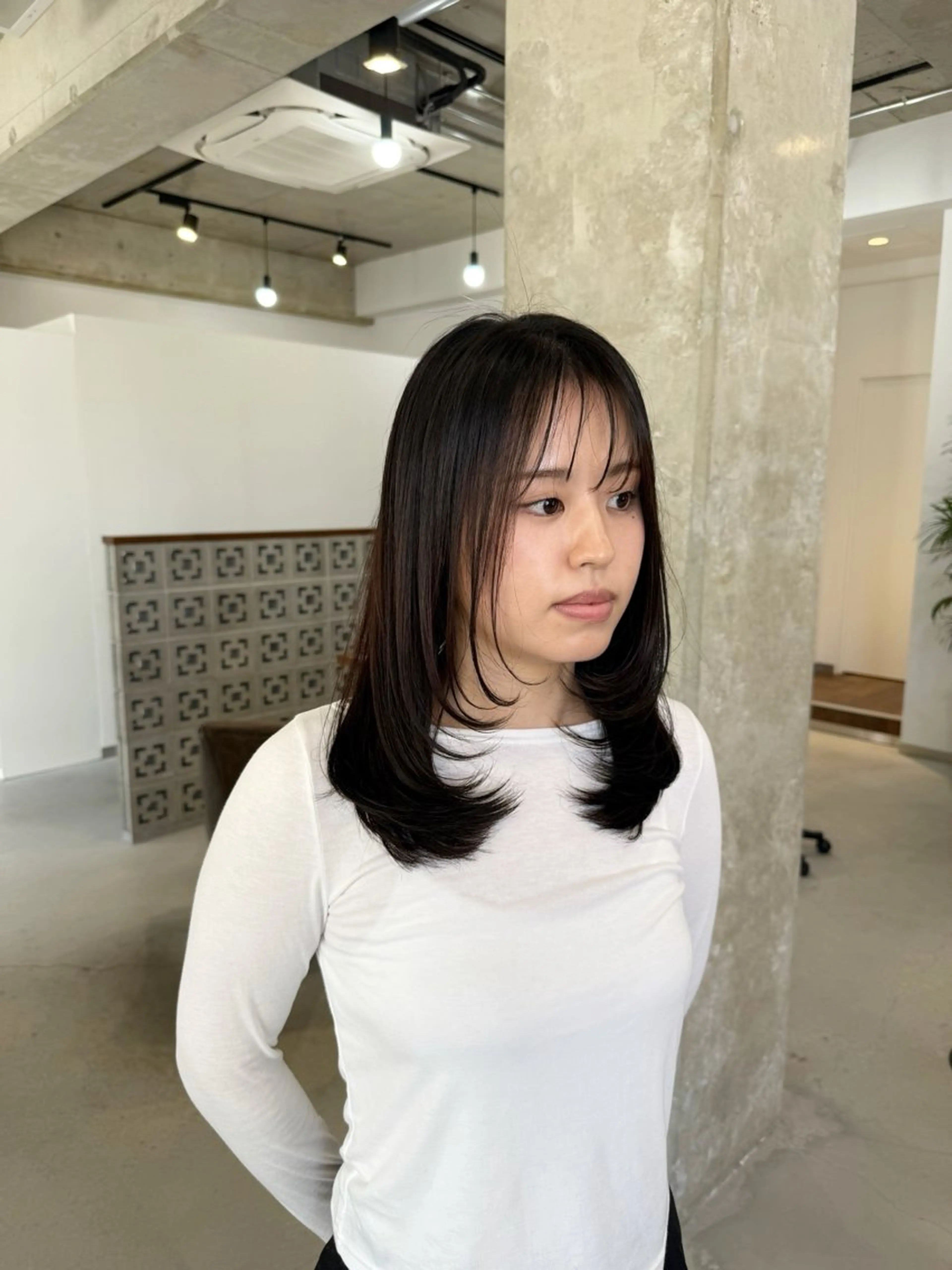 セミロング レイヤーカット カット カイリ /レイヤーカットのヘアスタイル