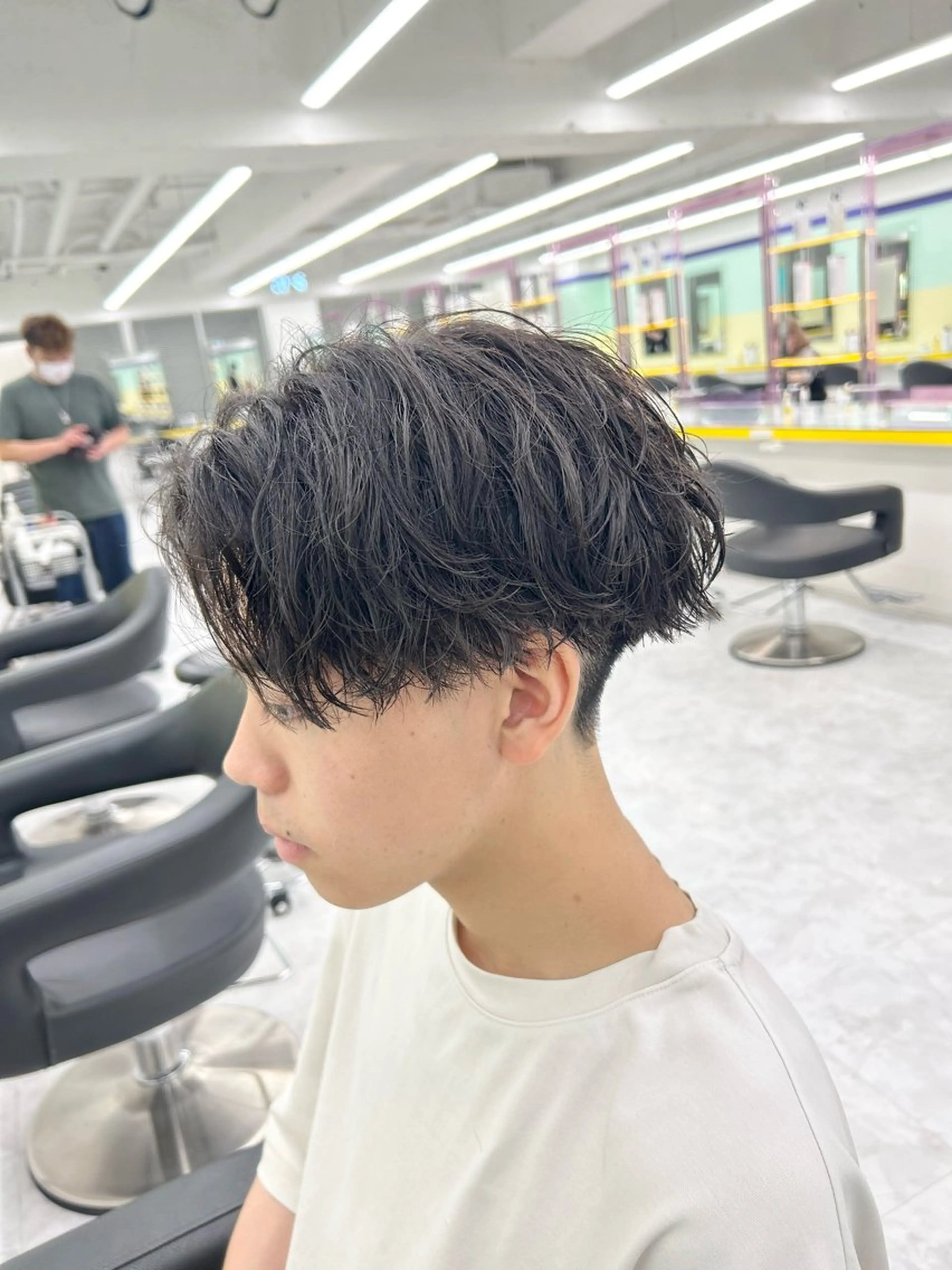 ショート カラー パーマ メンズ カット パーマ 韓国レイヤーカット /REIのヘアスタイル