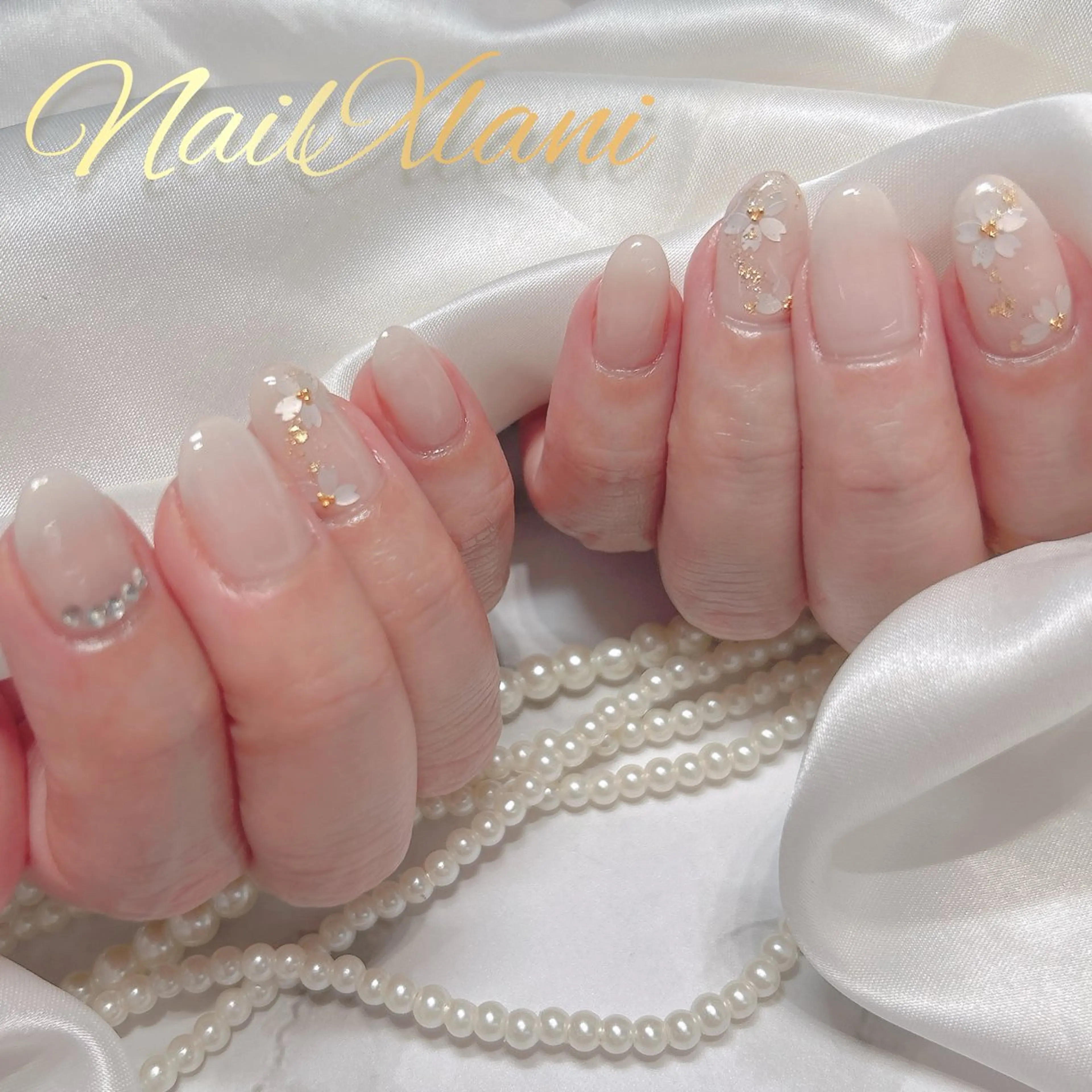 ネイル フットネイル ジェルネイル マグネットネイル パラジェル Nail×Lani 深爪矯正対応◎のネイルデザイン