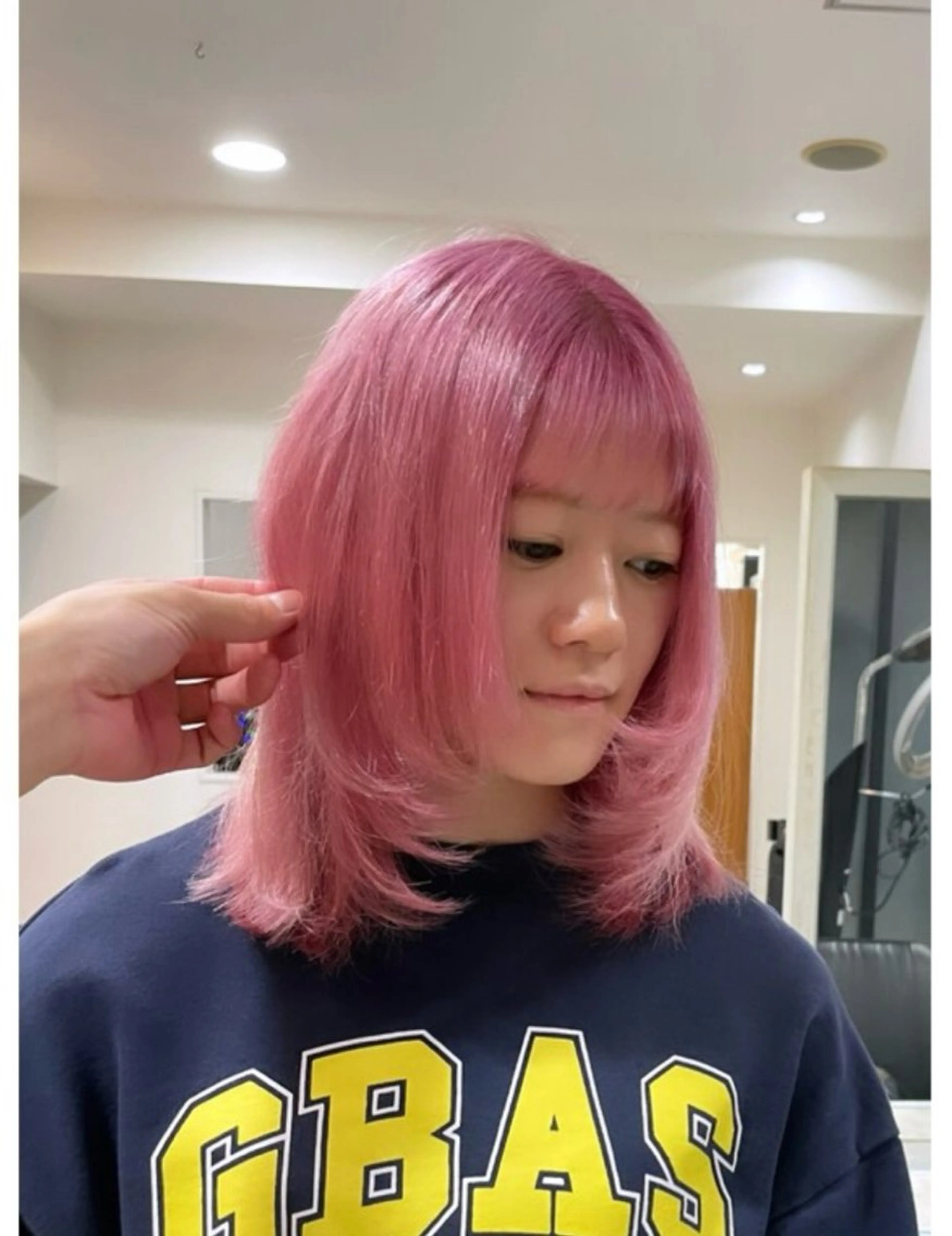 カラー ピンクカラー ブリーチカラー 🦋RANA🦋のヘアスタイル