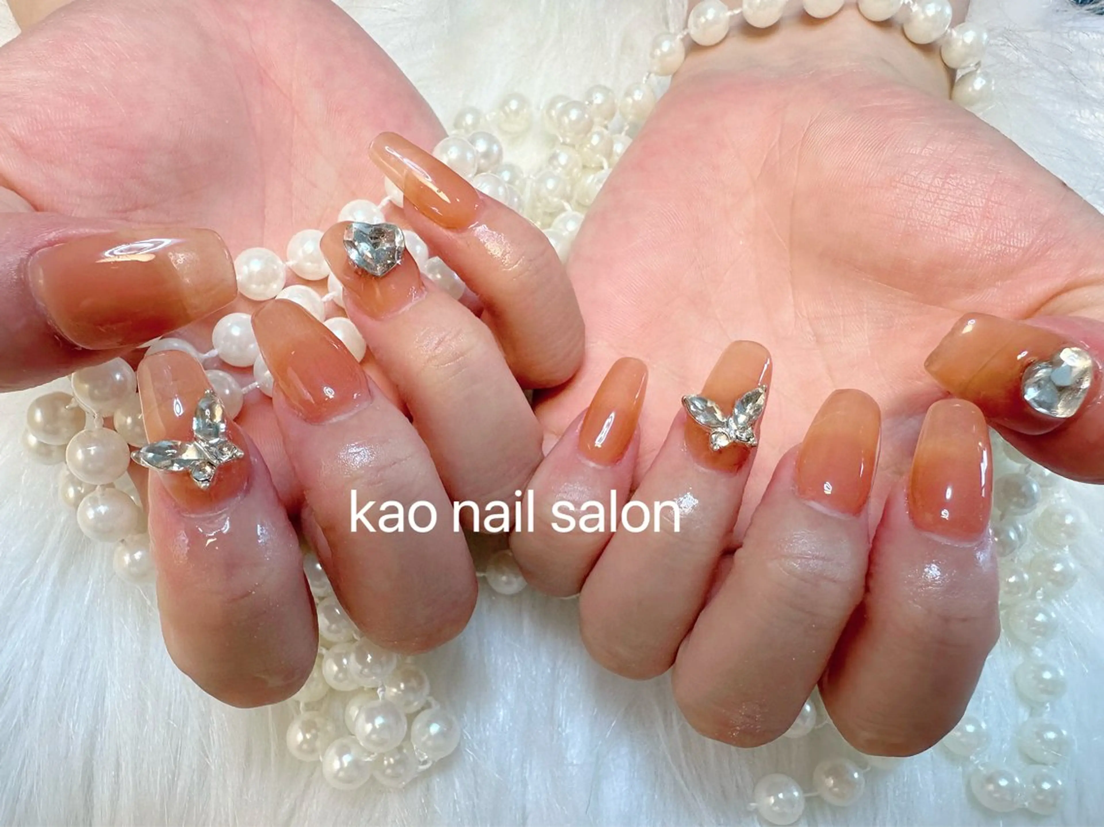 ネイル ハンドネイル kao nail マグネット/長さだしのネイルデザイン