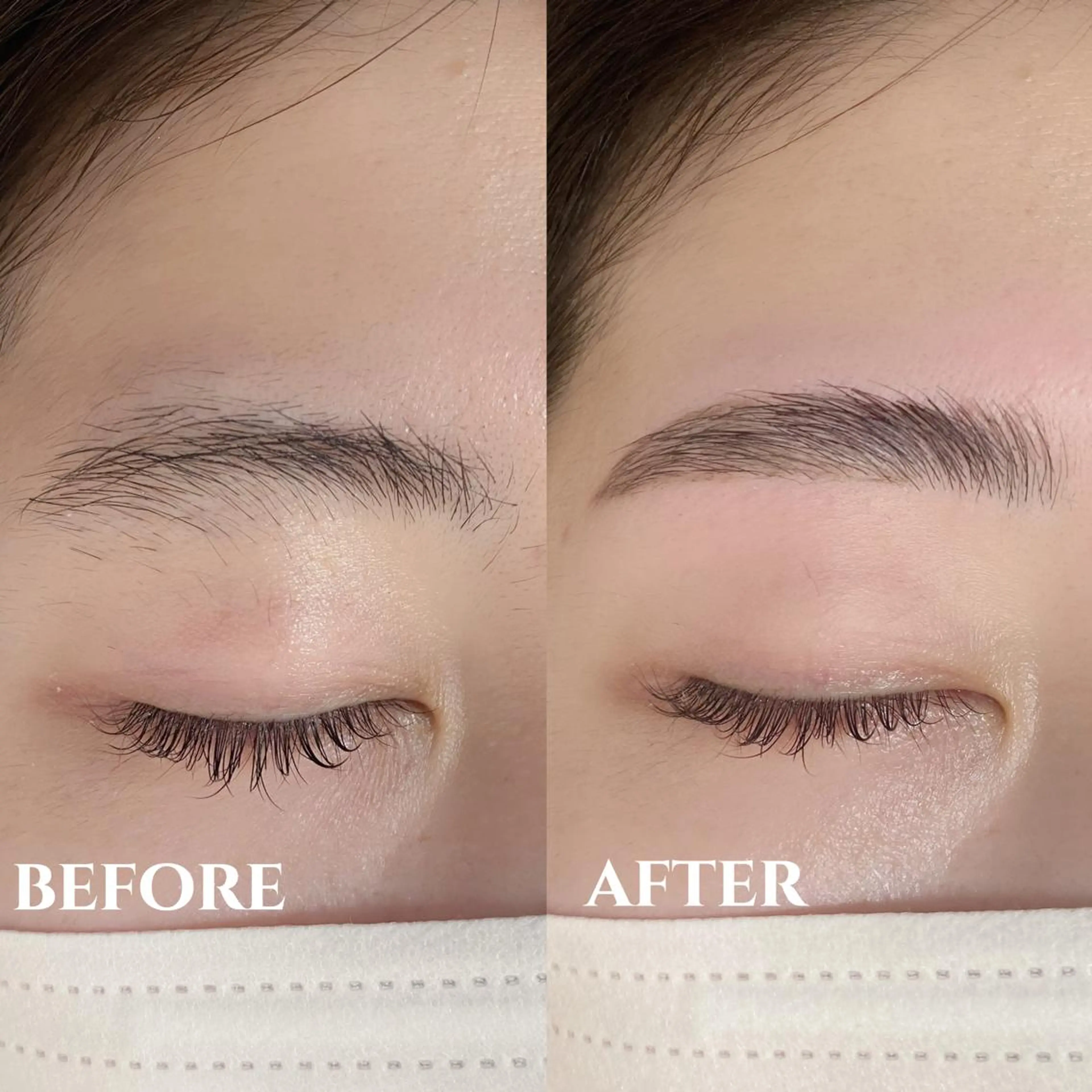 アイブロウ ハリウッドブロウリフト Lucia 中澤のマツエク・マツパデザイン