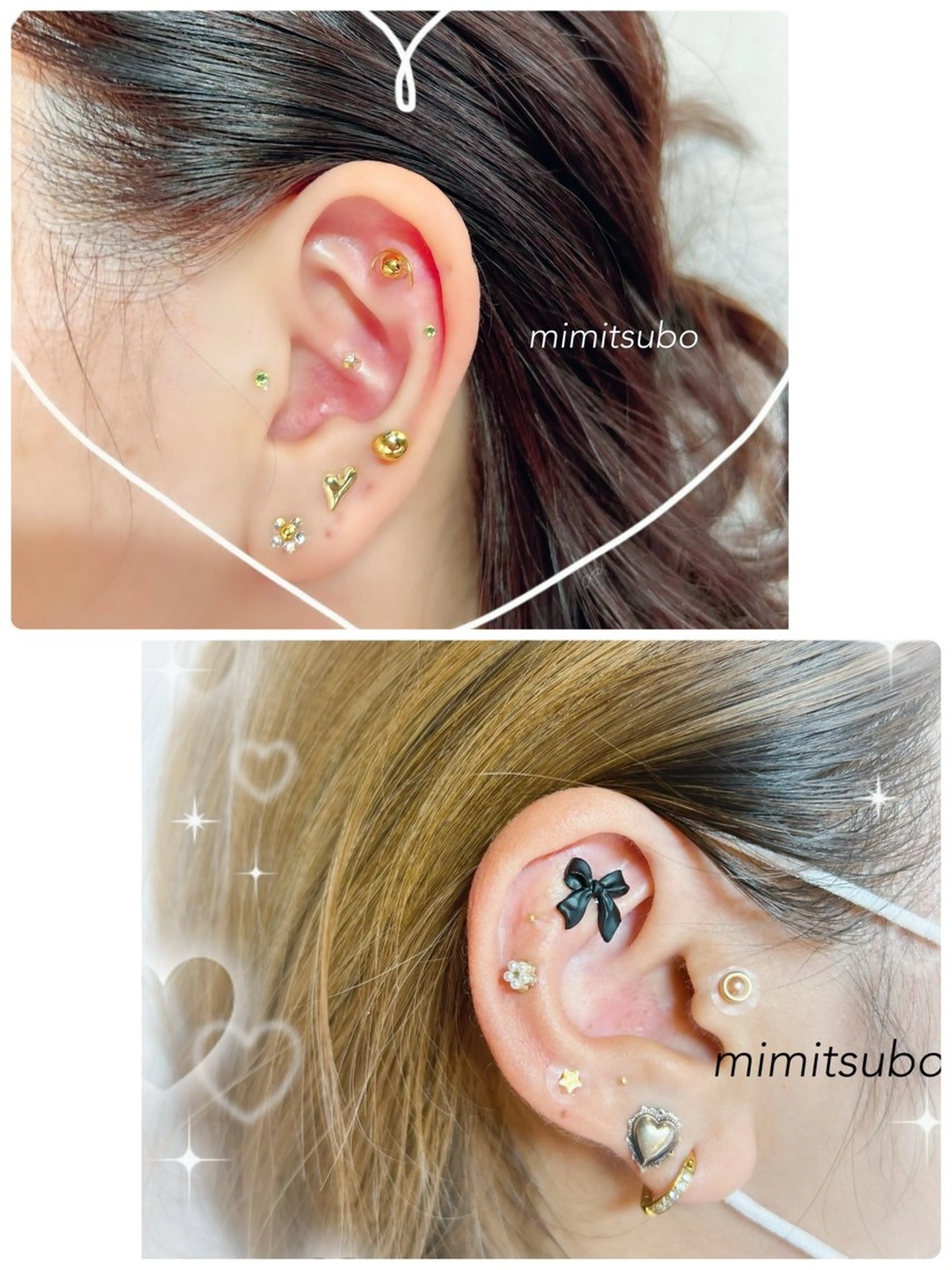 今話題の耳ツボジュエリー☆両耳１０粒までの写真