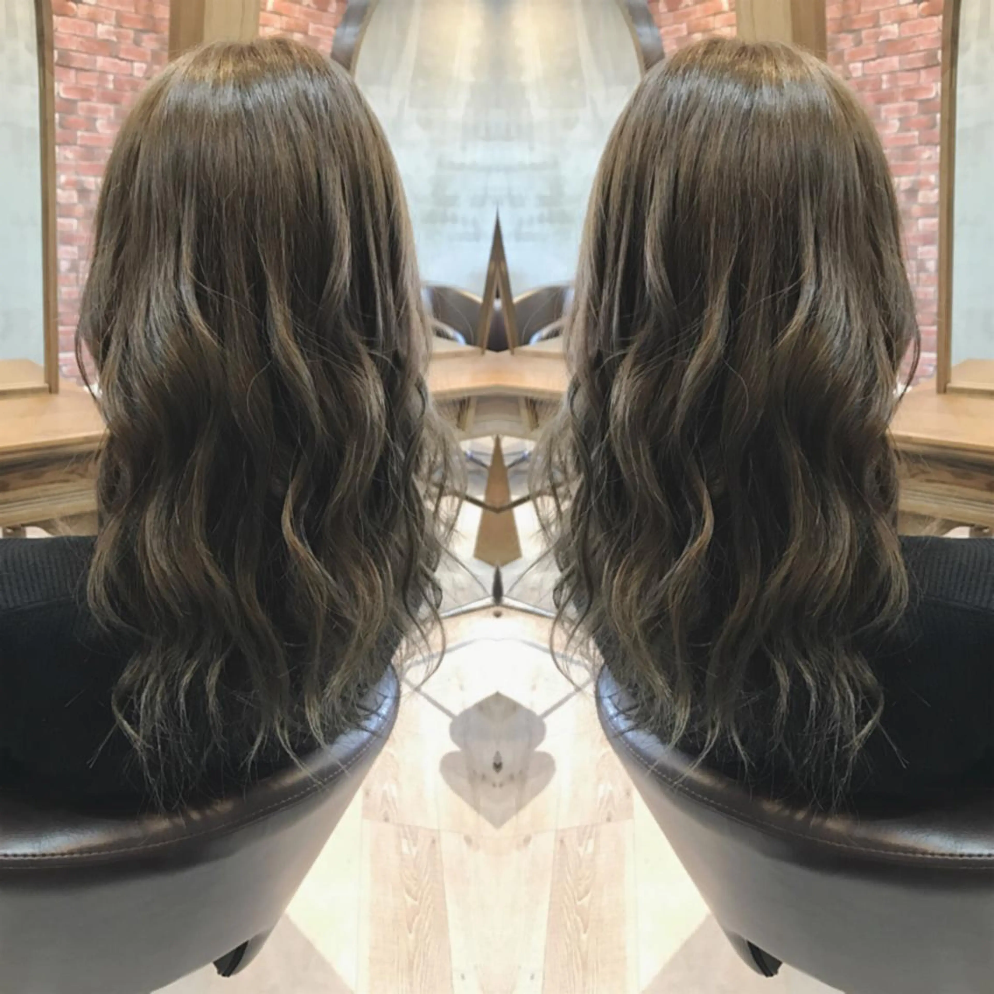 セミロング カラー ヘアカラー cecil hair所属・重政 和樹のヘアスタイル