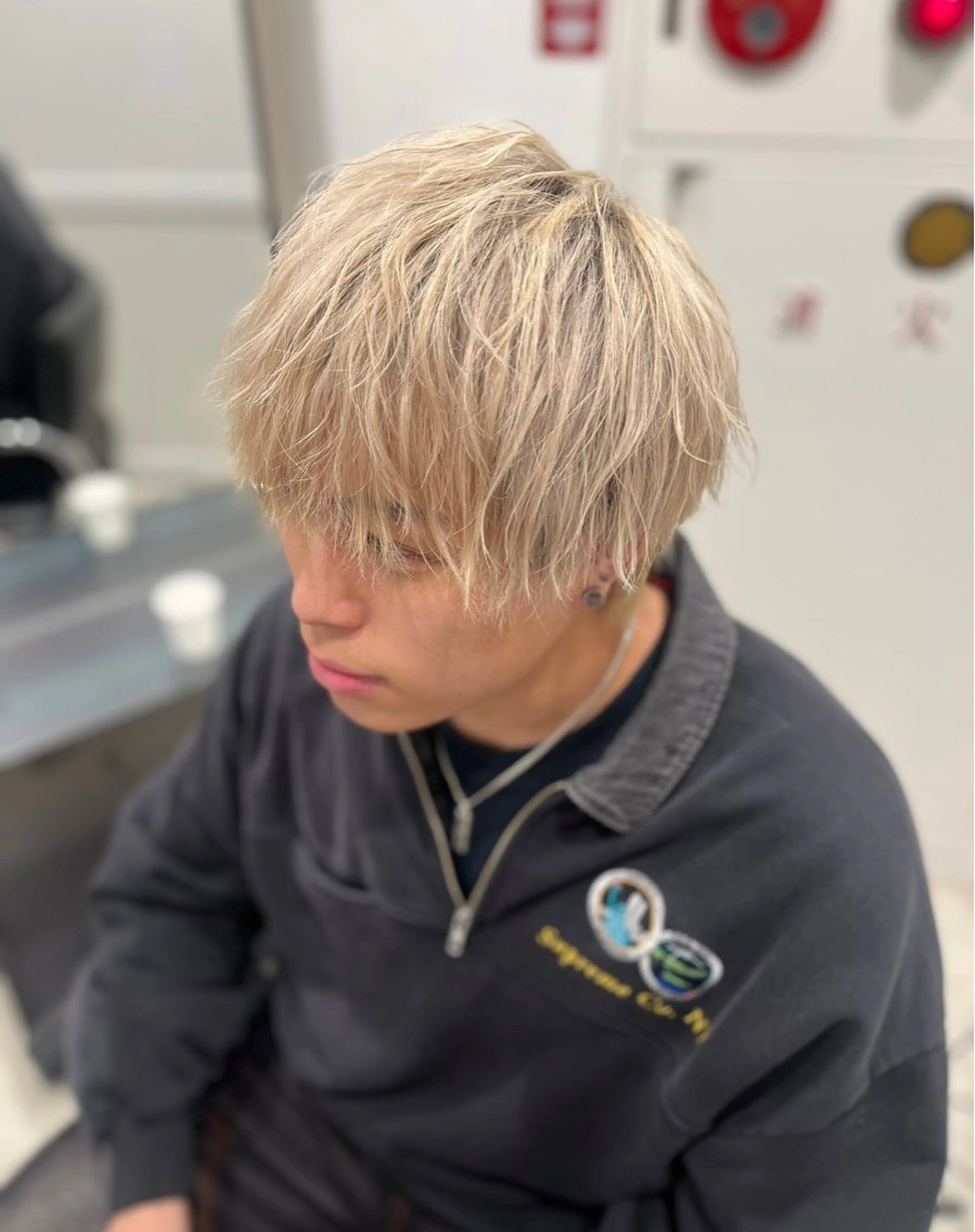 カラー メンズ メンズブリーチ ブリーチ 透明感カラー ダブルカラー 髪質改善 カット ヘアカラー トリートメント ヘッドスパ Go   Today シェアサロン　横浜店所属・【ただの天才 🎨】のヘアスタイル