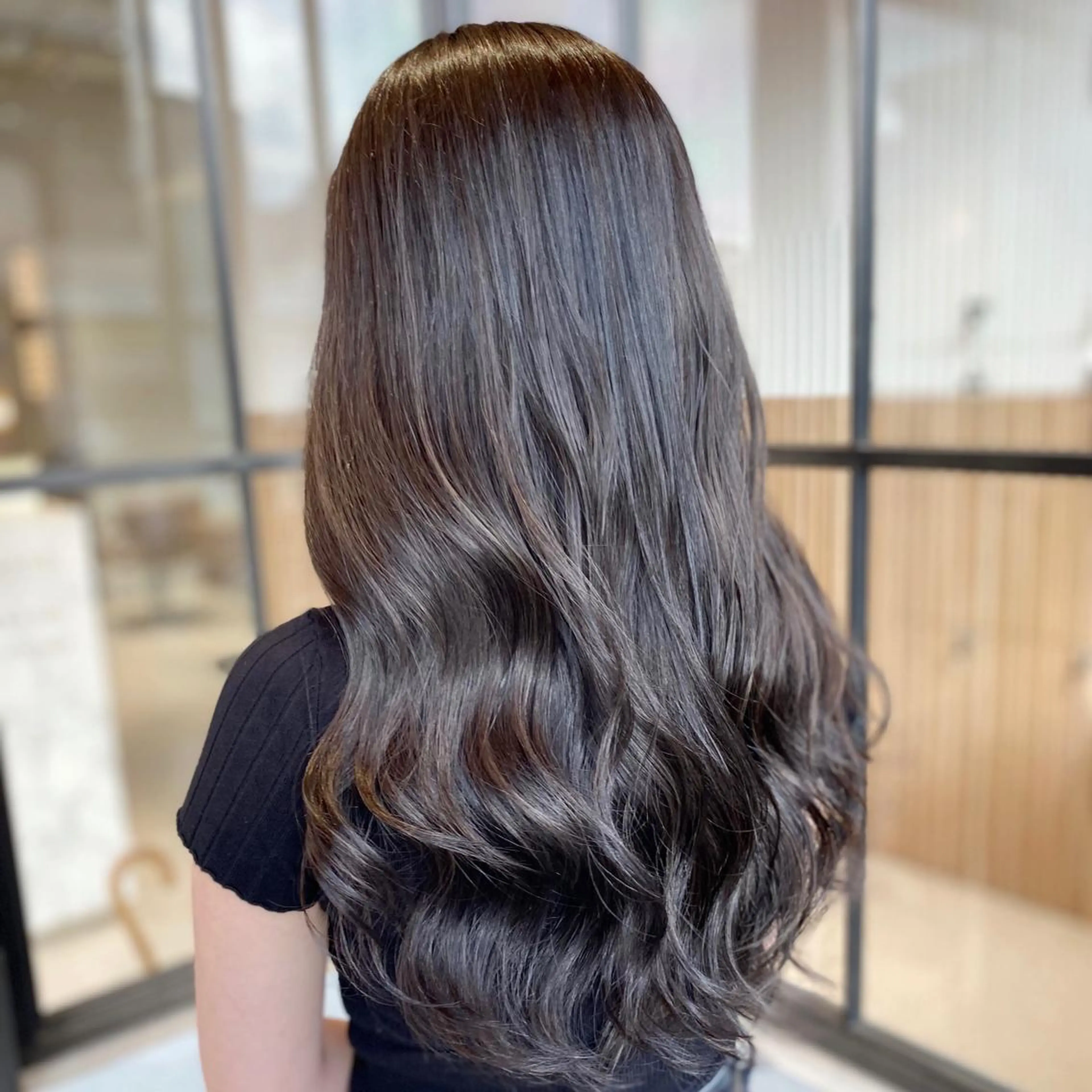 ロング カラー アッシュ アッシュグレー 透明感カラー ハイライトカラー ハイライト ボブ/ハイトーン 立川loose 下田のヘアスタイル