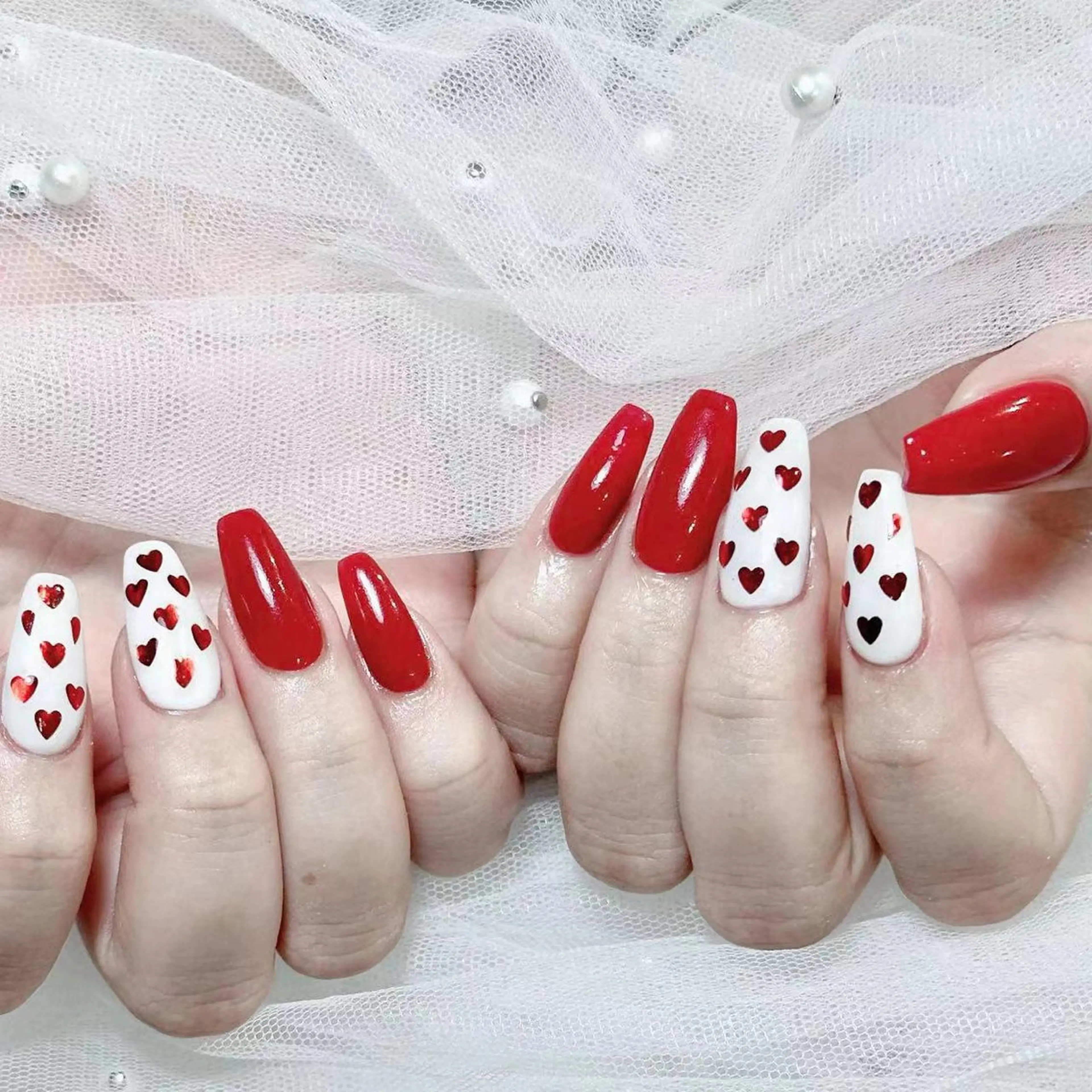 ネイル アートネイル オーロラネイル ガーリー キラキラネイル 韓国ネイル ハンドネイル DIAMOND Nail🥇のネイルデザイン