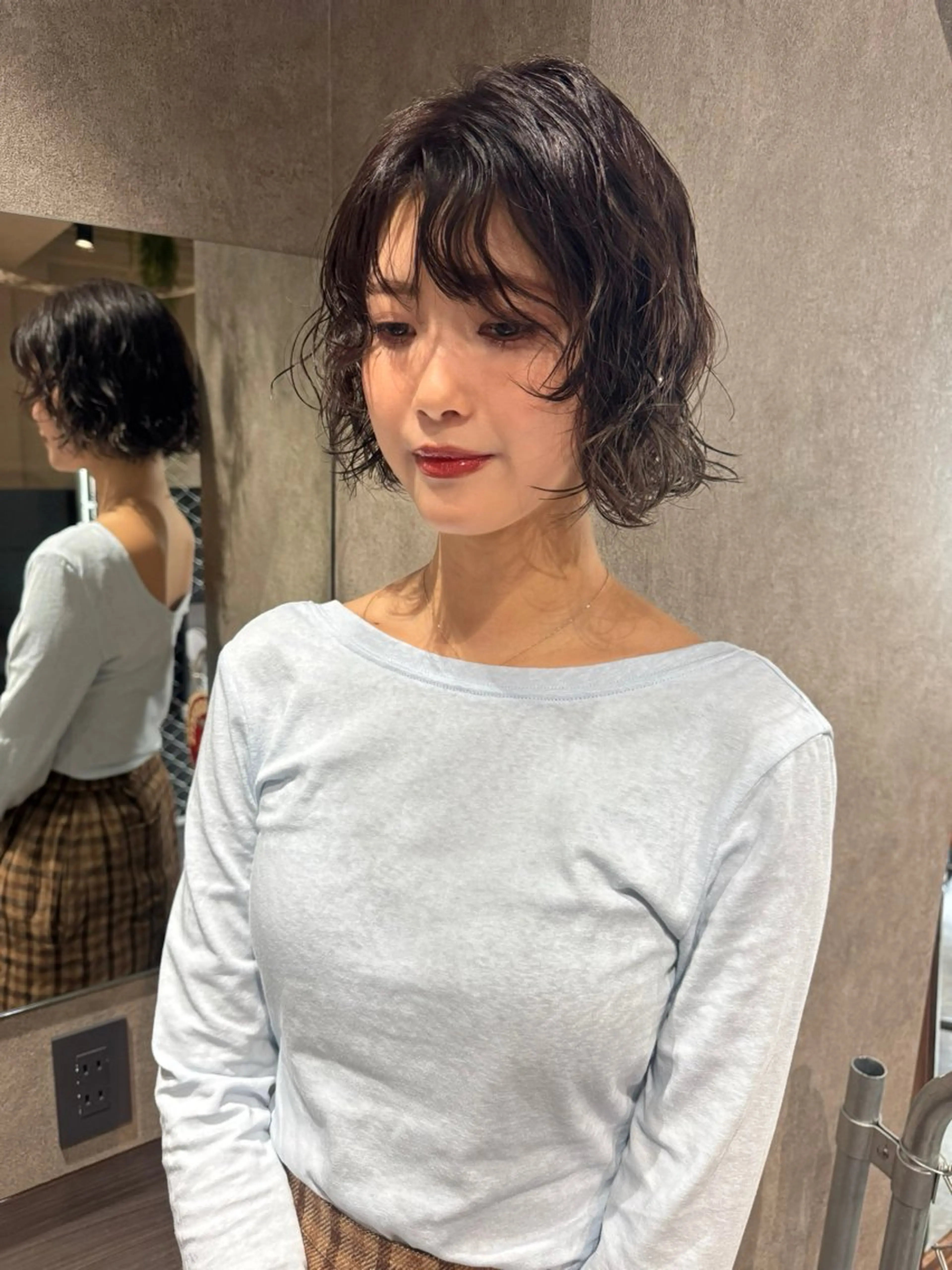 ミディアム カラー パーマ ヘアアレンジ カット パーマ 心斎橋美容室 Junのヘアスタイル