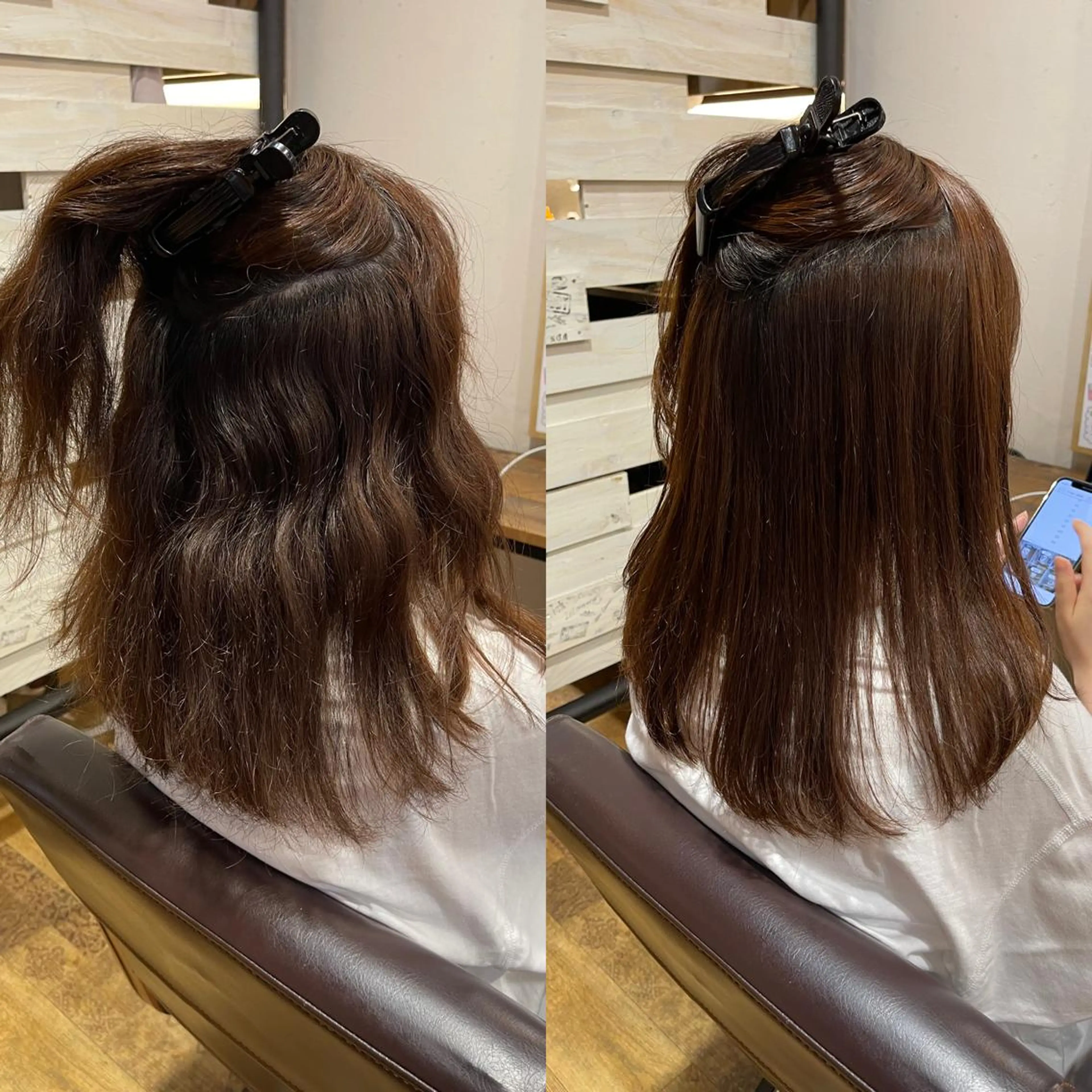 セミロング 縮毛矯正 縮毛矯正 福島 和弥のヘアスタイル