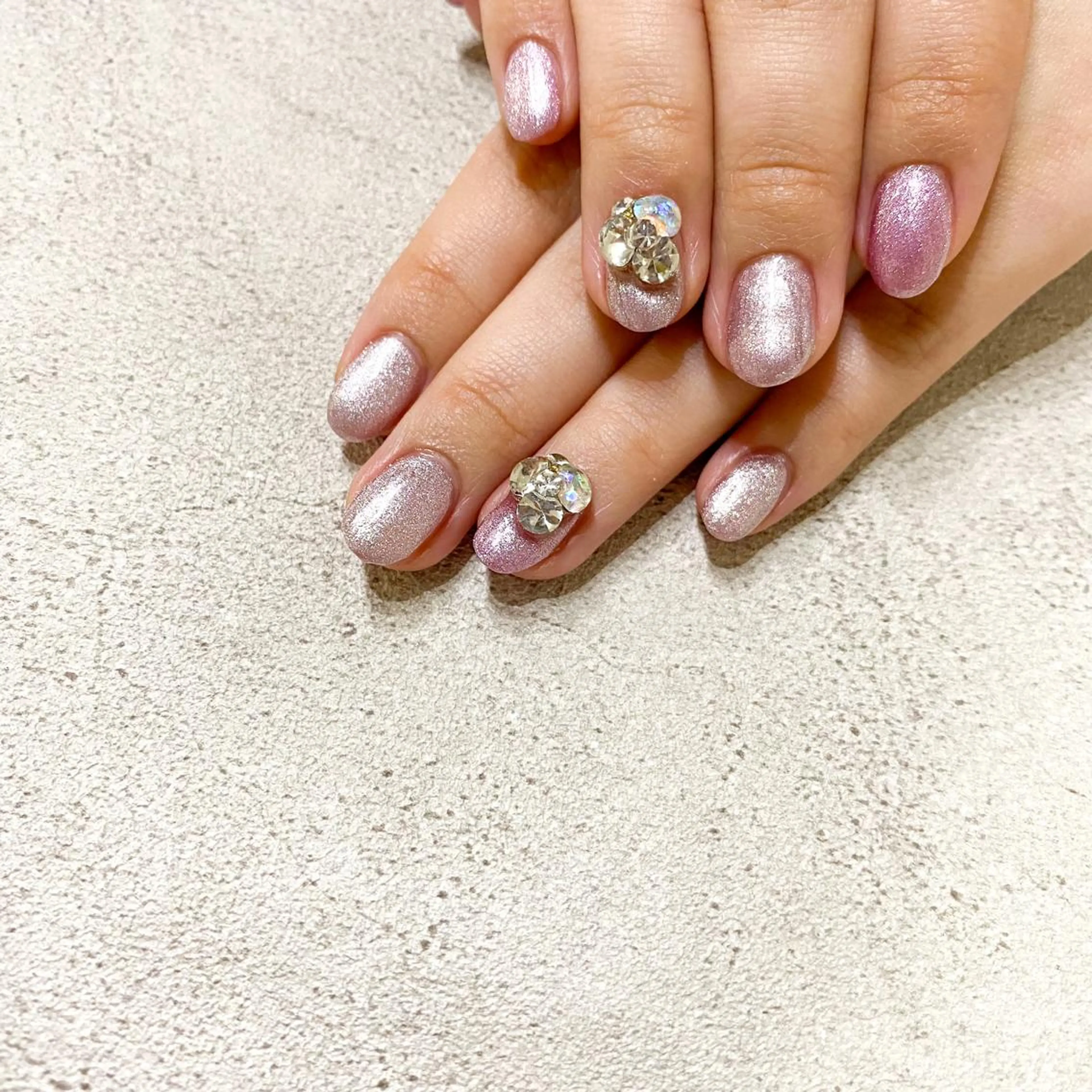 ネイル ゴテゴテ💙ワンホン リオナのネイルデザイン