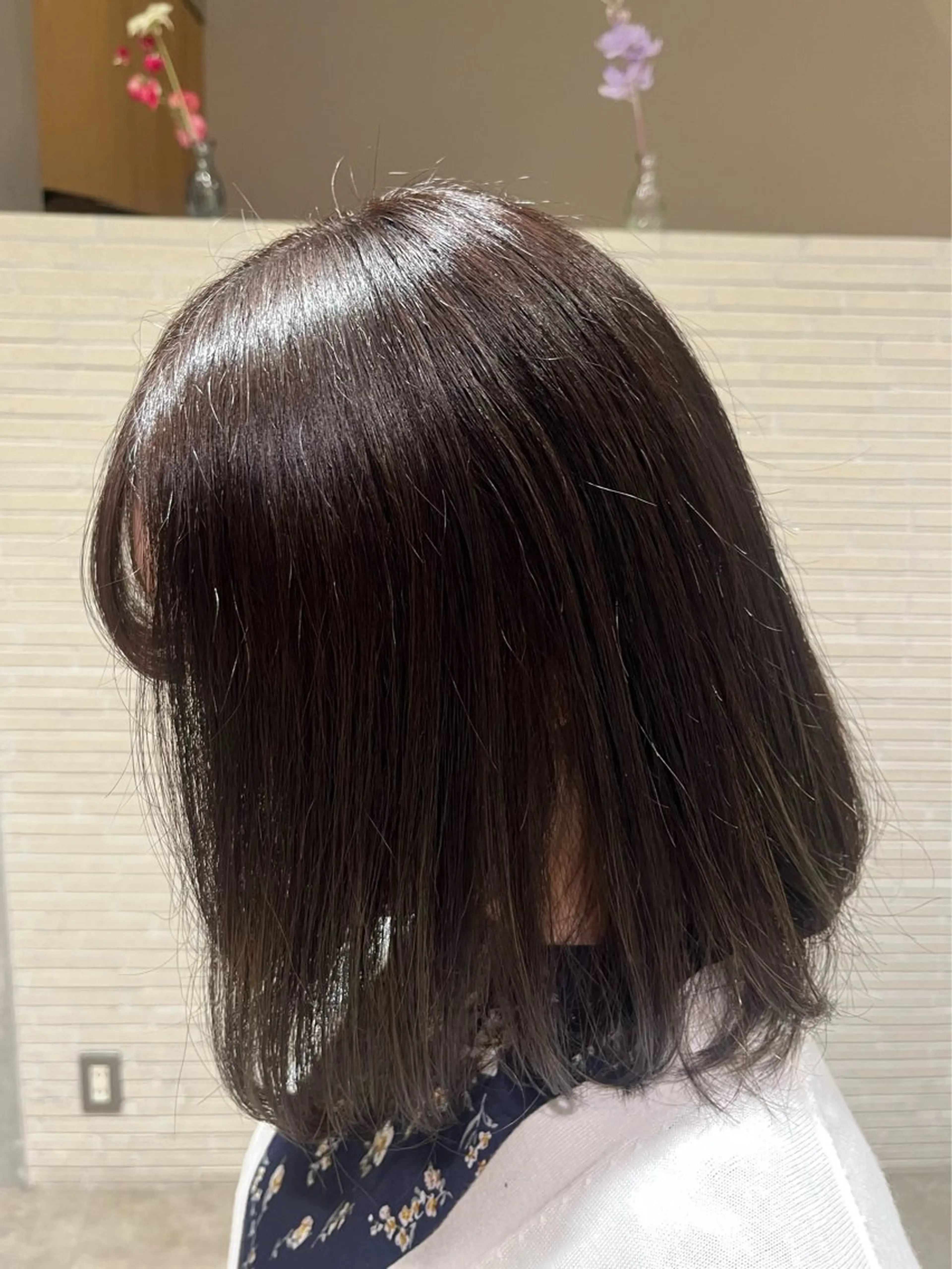 ミディアム カラー ブラウンカラー オリーブブラウン L by ZENON BEAUTY所属・アサノ メグミのヘアスタイル