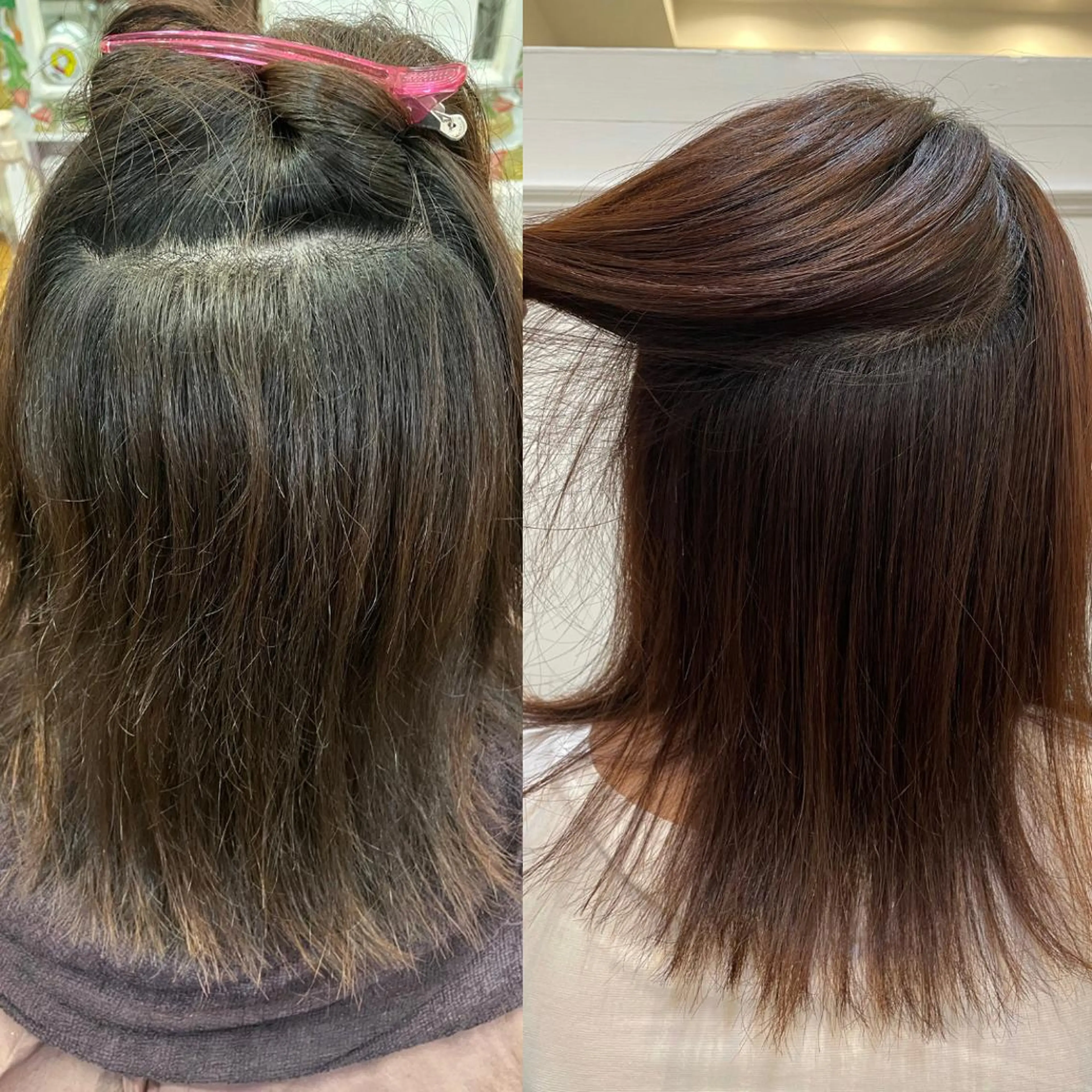 ミディアム パーマ 伸ばしかけ 畠山 渚のヘアスタイル