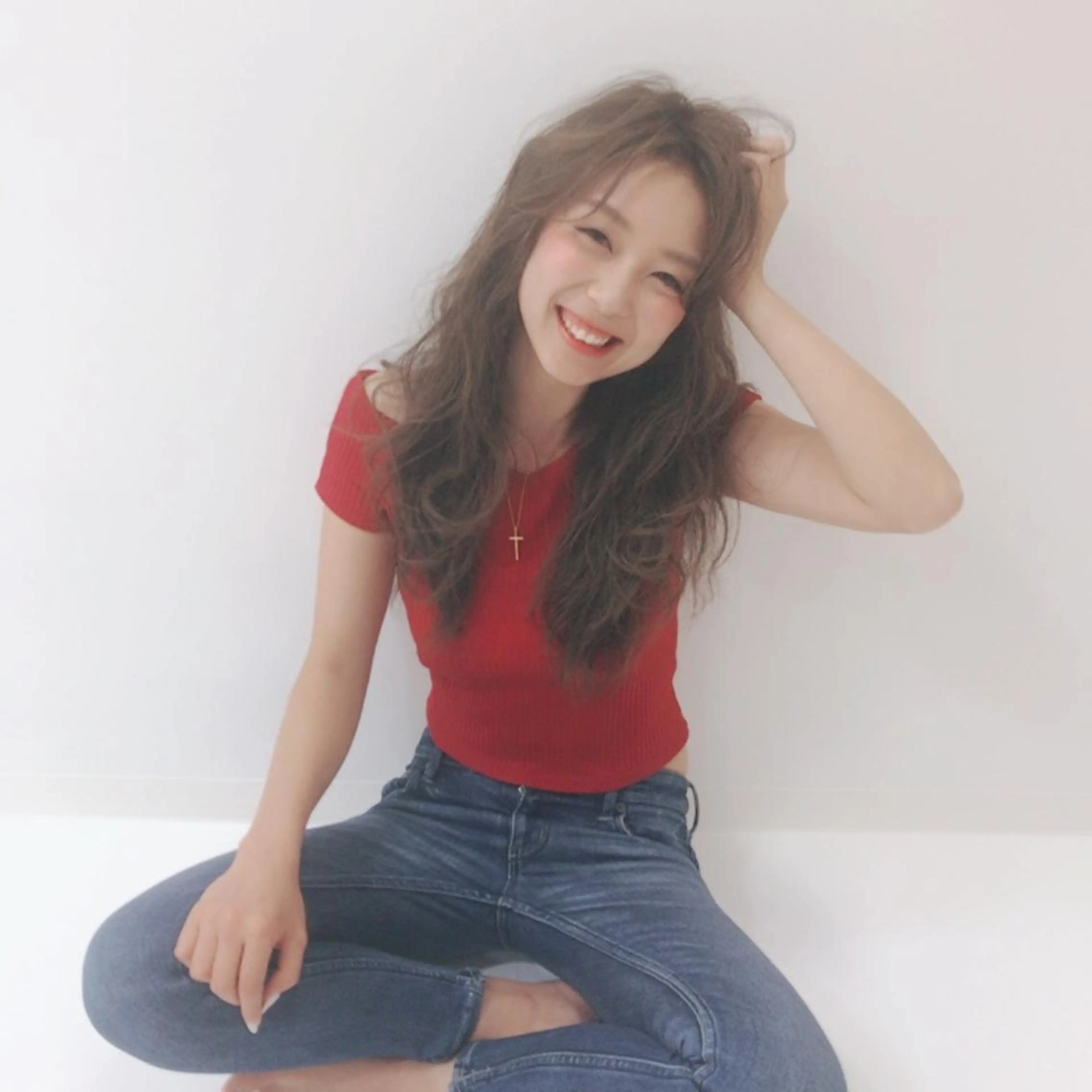 ロング カラー ヘアアレンジ knock【ノック】所属・烏丸韓国ヘア🇰🇷 ayaka🎀のヘアスタイル