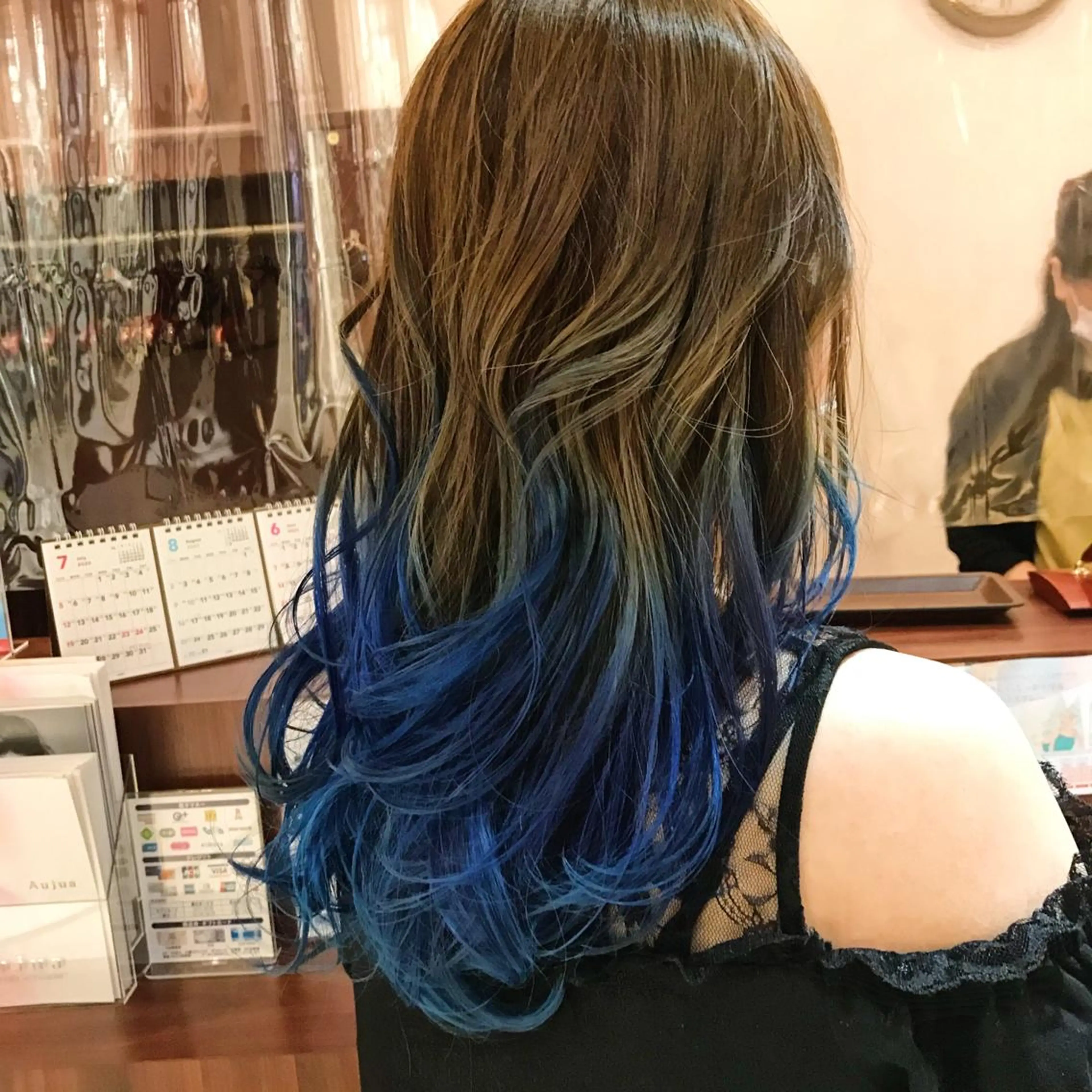 セミロング レイヤーカット カット ヘアカラー トリートメント 所渉/韓国レイヤー /ウルフカットのヘアスタイル