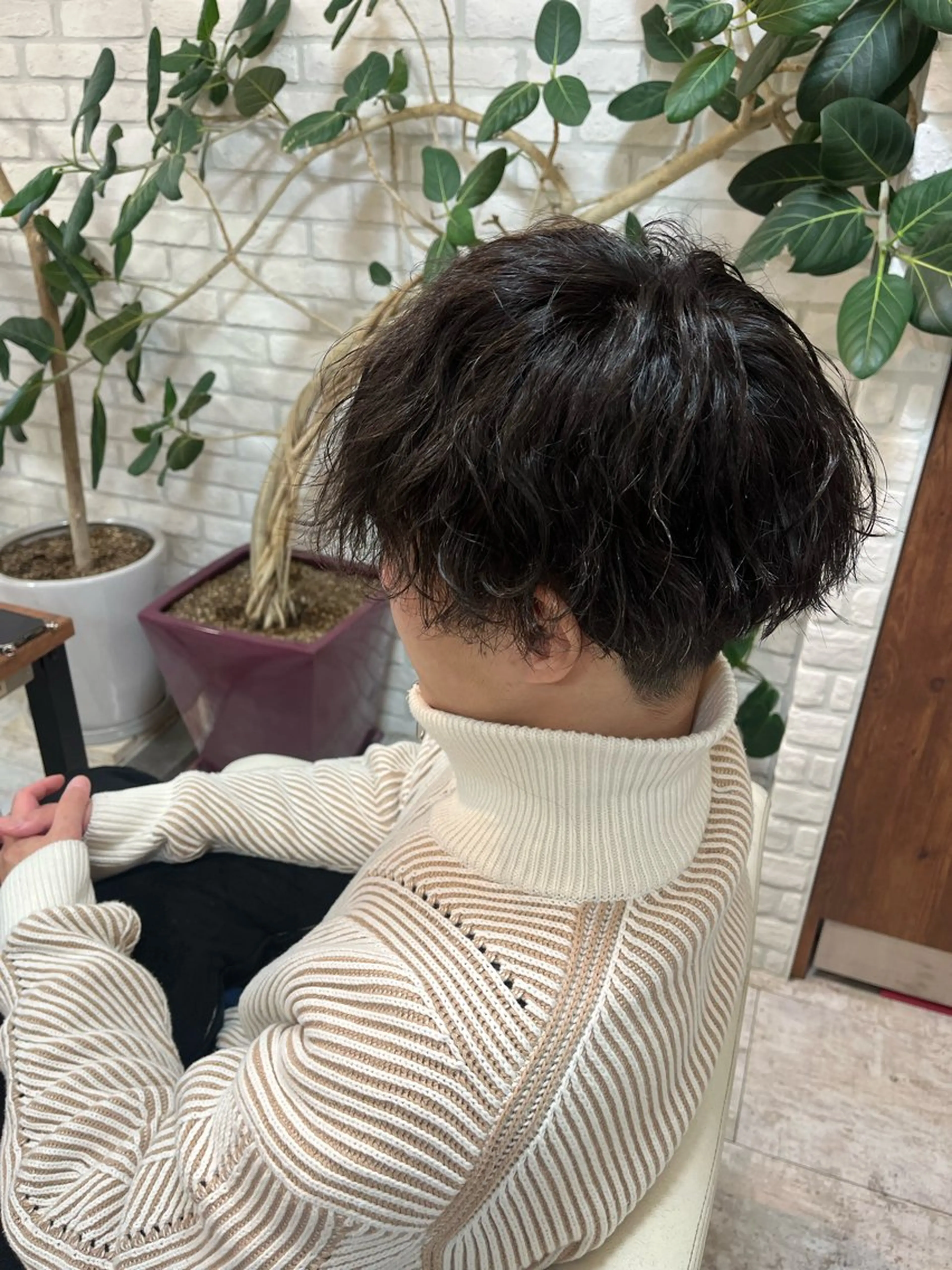 ショート カラー パーマ メンズ ️️髪質改善カラー/ 瀧澤 陽奈‎✮⋆˙のヘアスタイル