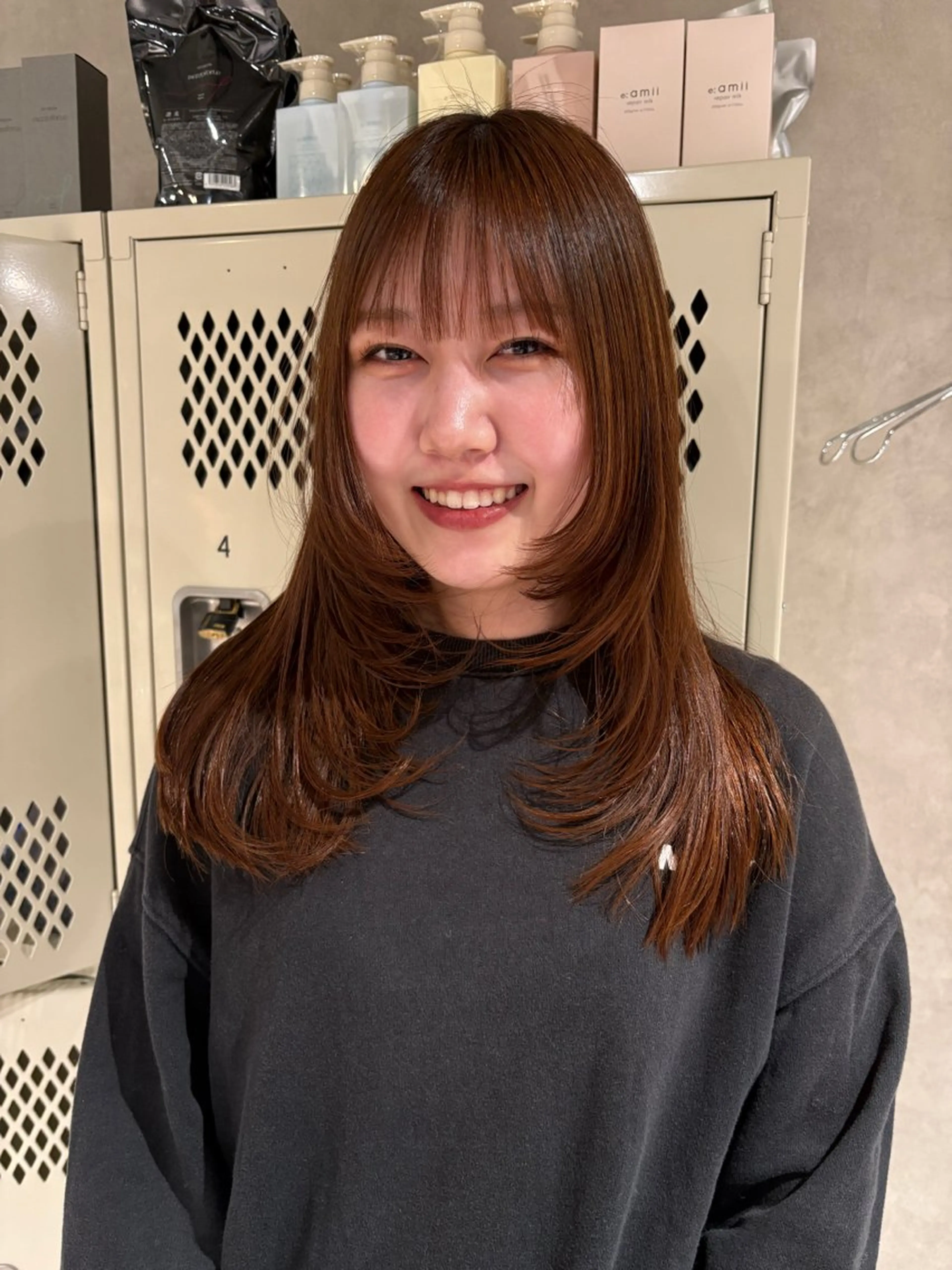 ロング レイヤーカット カット トリートメント 透明感カラー/海外風 レイヤー/mao🗽のヘアスタイル