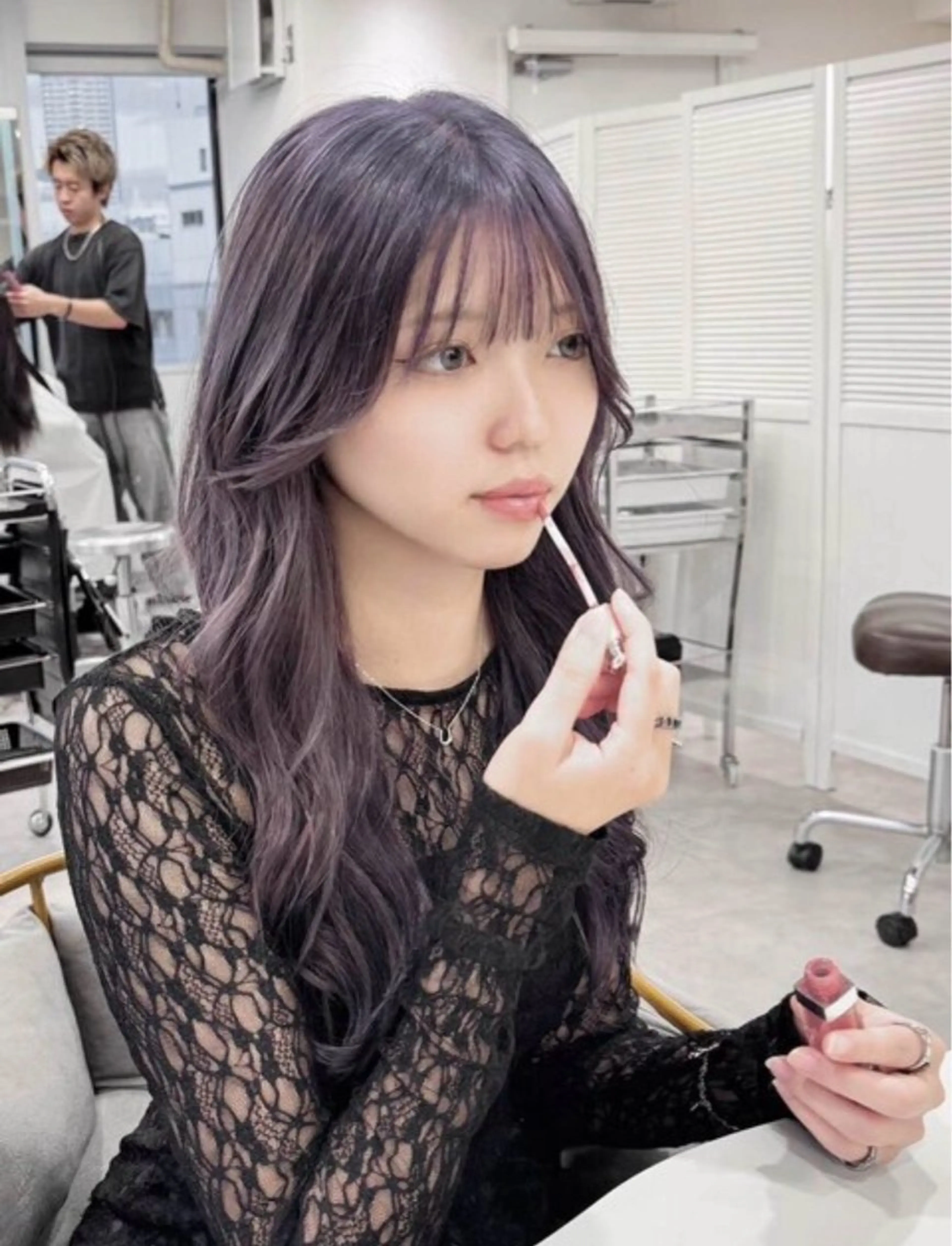 ロング ヘアカラー 得能 海翔のヘアスタイル