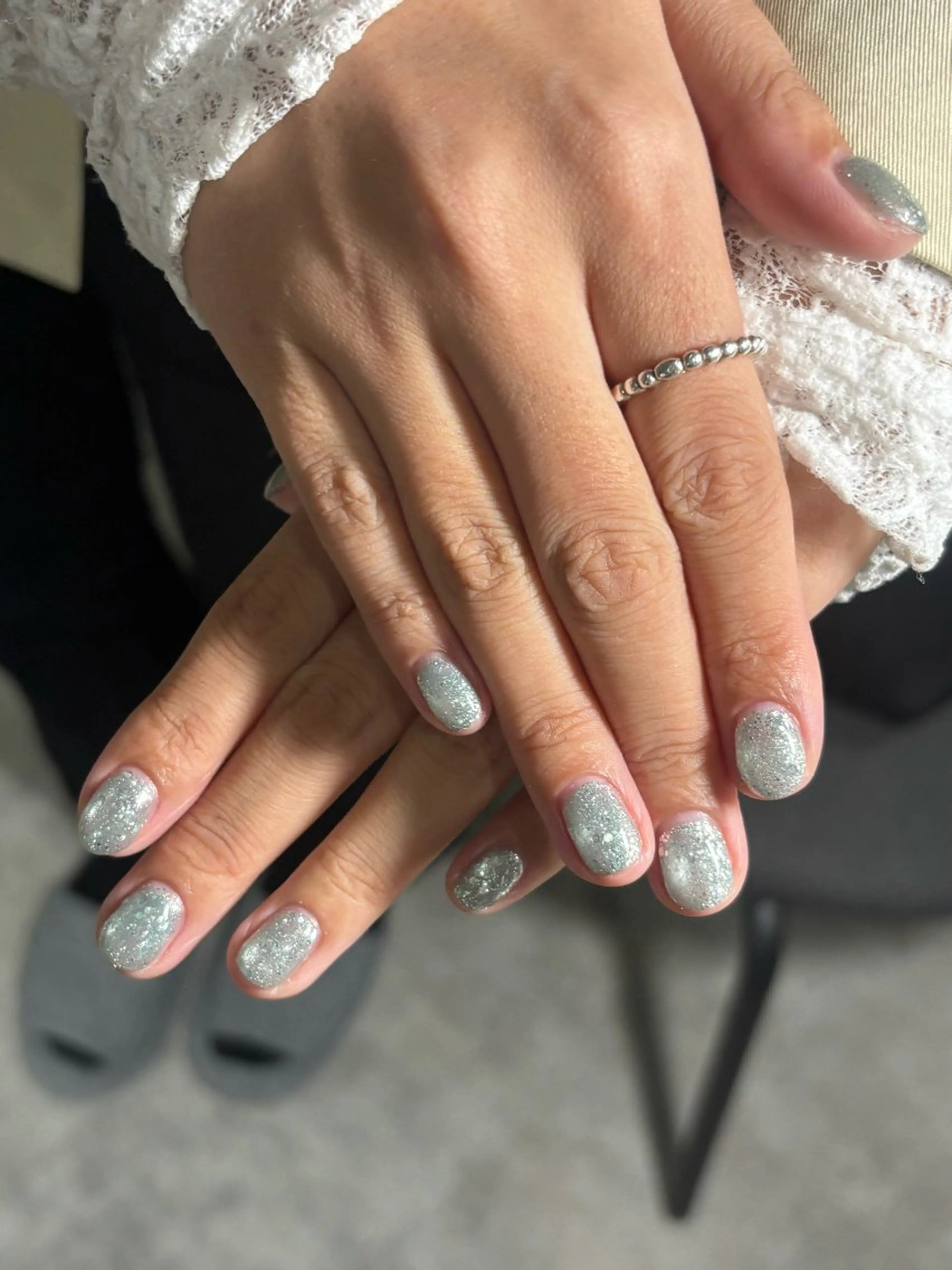 ネイル フラッシュネイル フラッシュマグ 氷ネイル・うるうるネイル ハンドネイル sedum所属・sedum_ nonokaのネイルデザイン