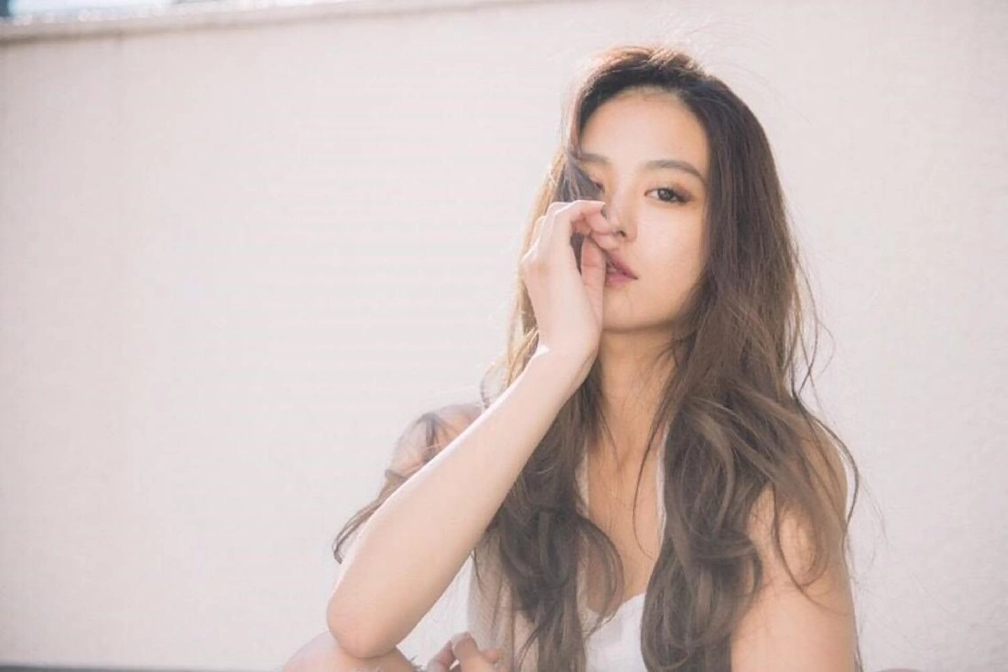 ロング カラー ブリーチ ブリーチなしカラー ロング カット ヘアカラー トリートメント 韓国hair ·͜· watanabeのヘアスタイル