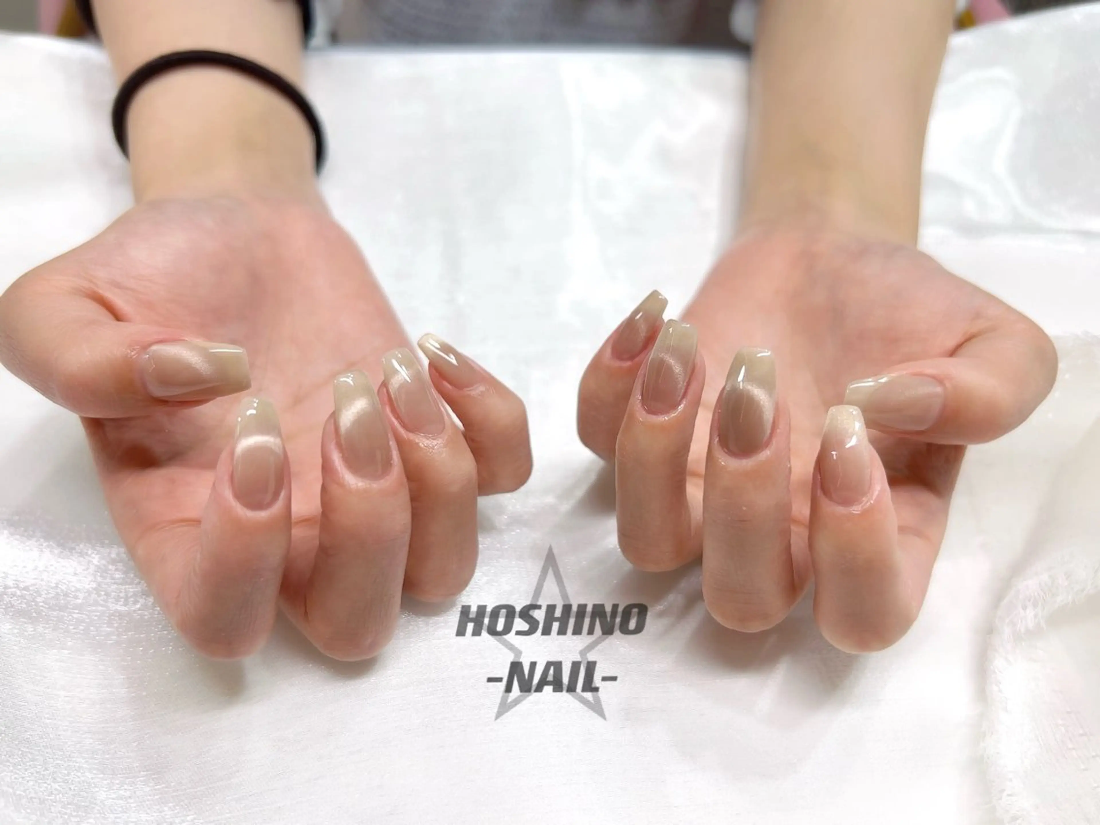 ネイル フレンチネイル マグネットネイル マグネットフレンチ ワンカラーネイル シンプルネイル ハンドネイル ★HOSHINO NAIL★新宿店のネイルデザイン
