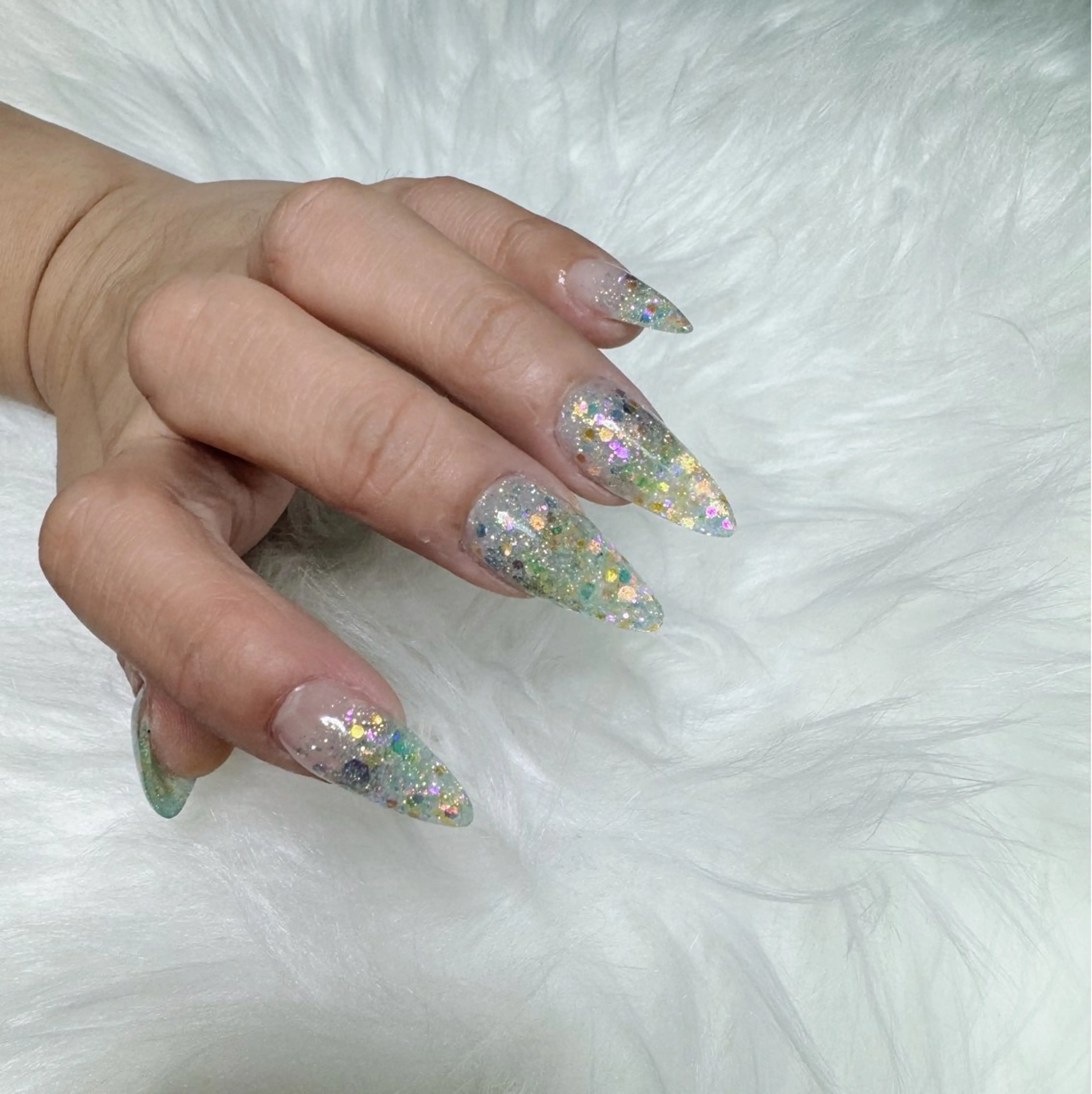 ネイル ラメ(グリッター) ラメグラデーション ハンドネイル Lemonail _mkのネイルデザイン