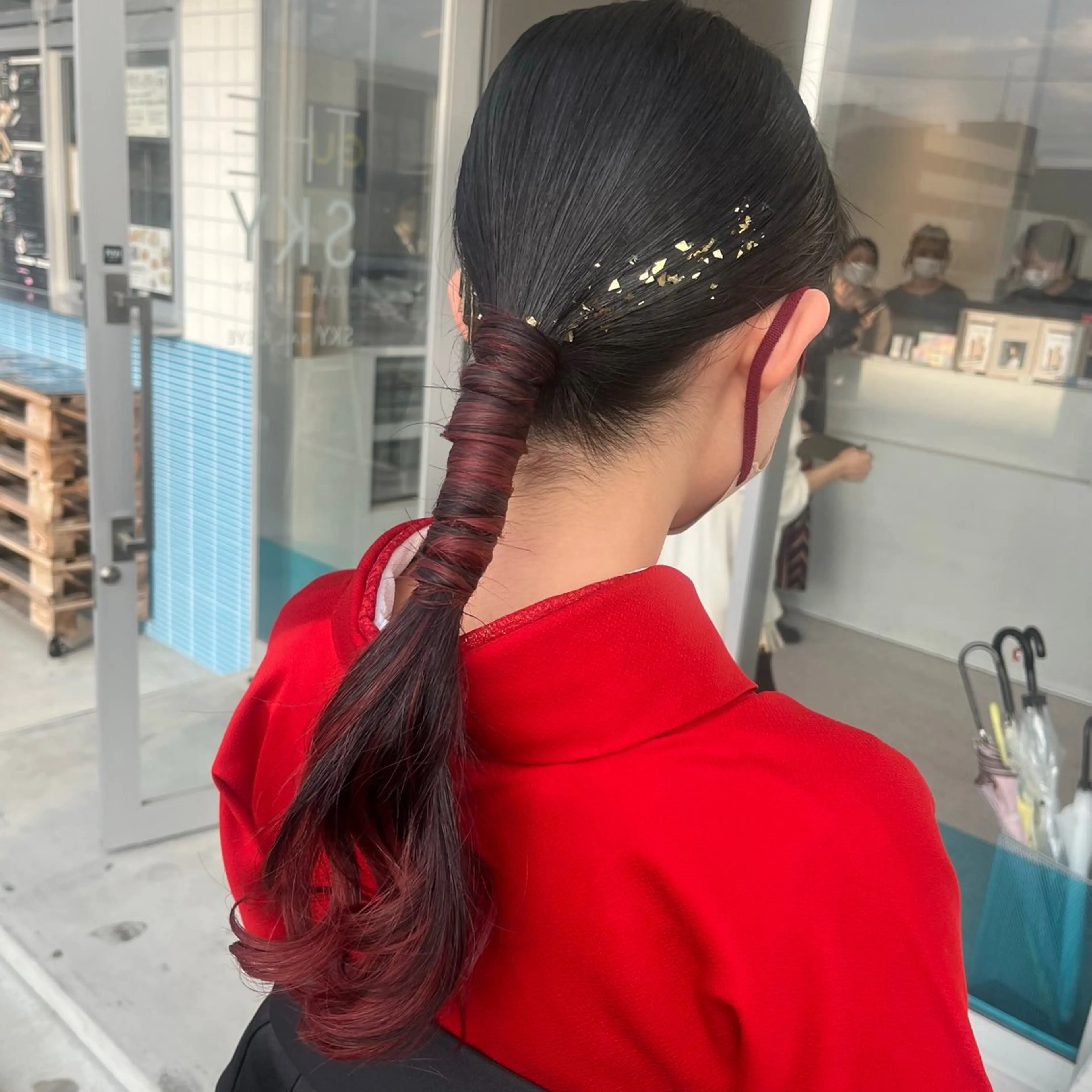 ヘアアレンジ 成人式 仮坂 美夏のヘアスタイル