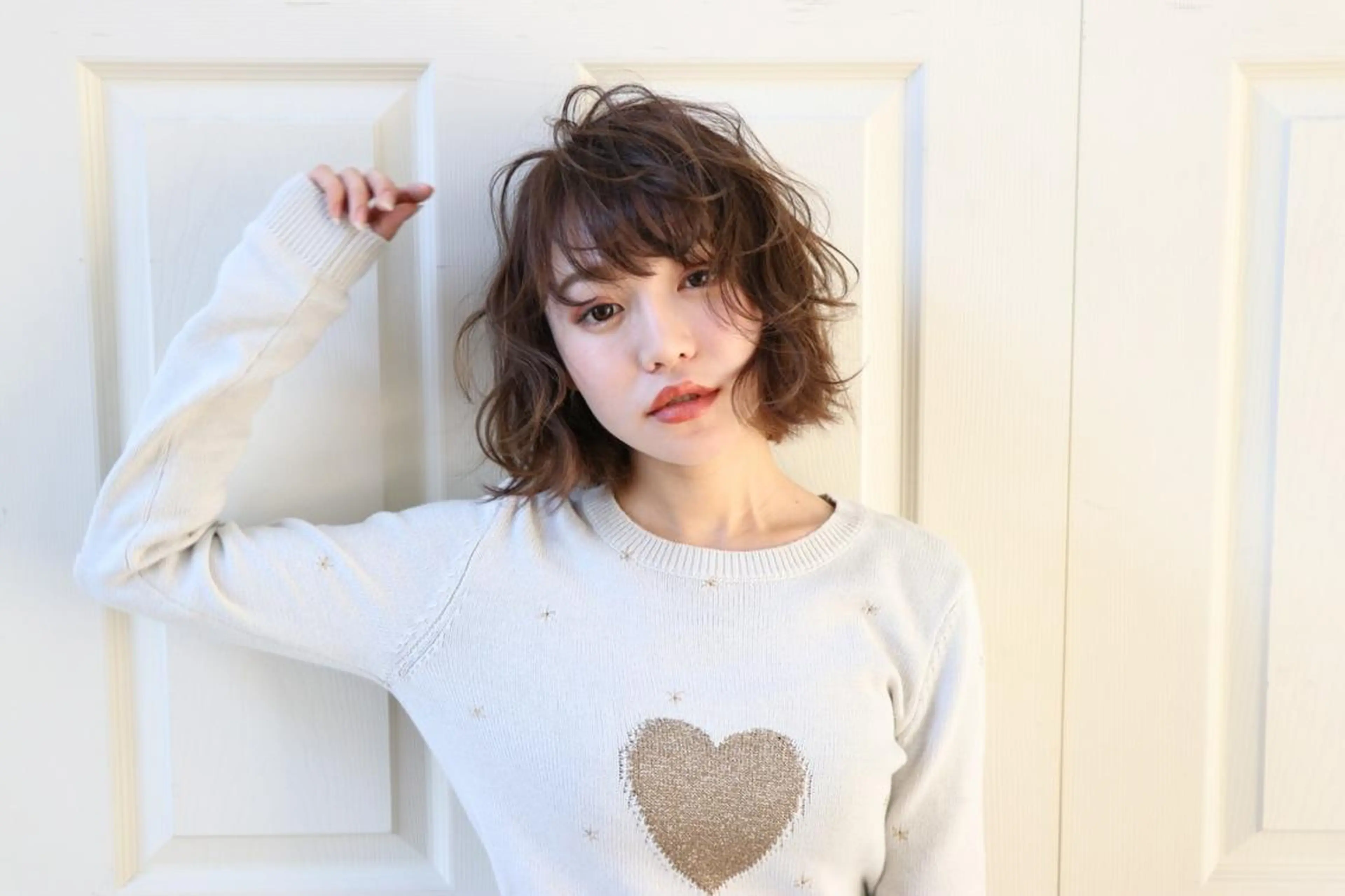 ミディアム due hair 京都駅前店 MILBON オージュア認定サロン【デューヘアー】所属・ハイトーンブリーチ 土坂 由志【京都】のヘアスタイル