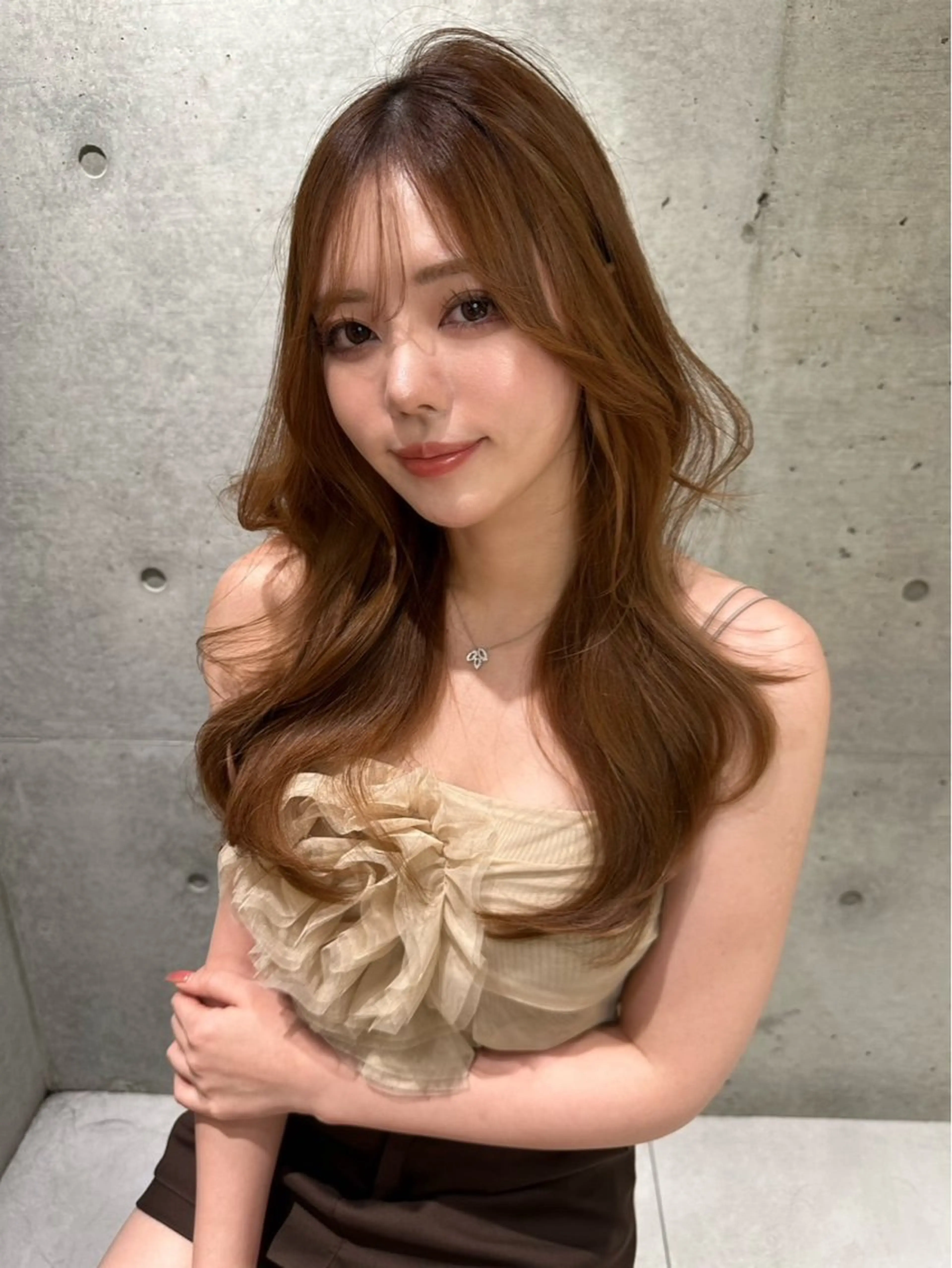 セミロング カラー toco.⋆𝜗𝜚 /  天神美容師のヘアスタイル