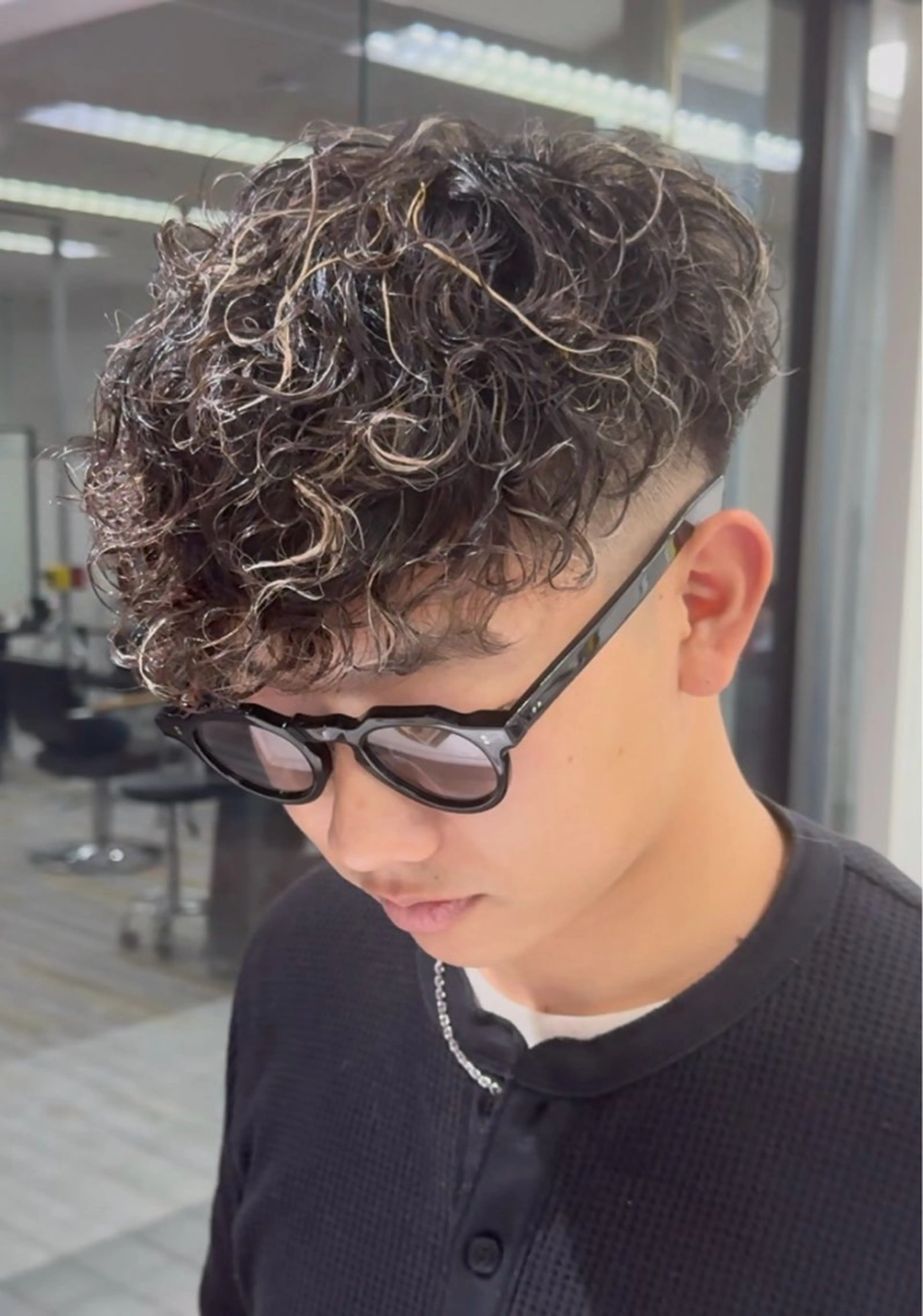 カット＋パーマ＋ハイライト（メッシュ）の写真