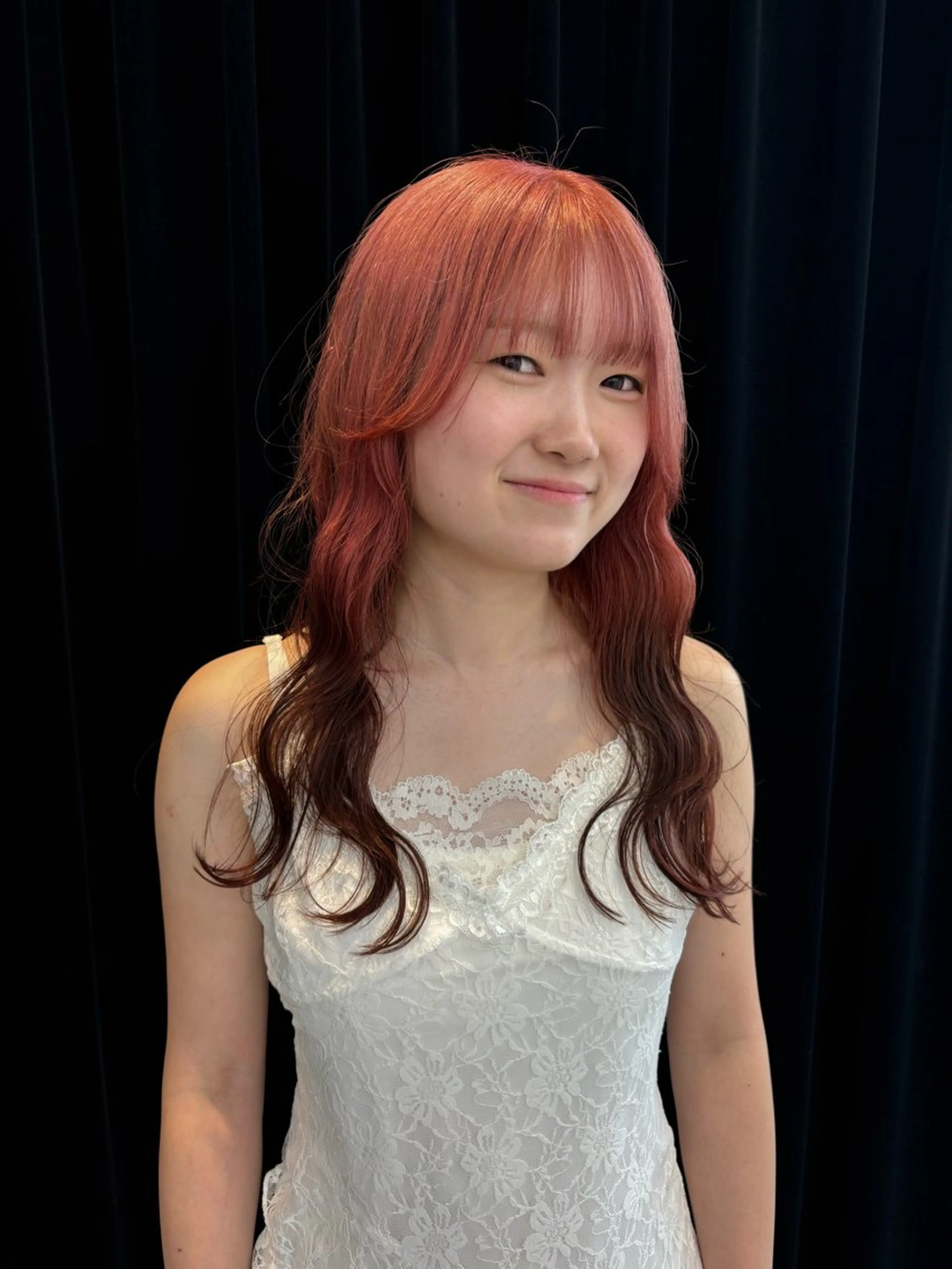 セミロング カラー ヘアアレンジ カット ヘアカラー 夕羽夢🍓矢場/ 透明感カラーのヘアスタイル