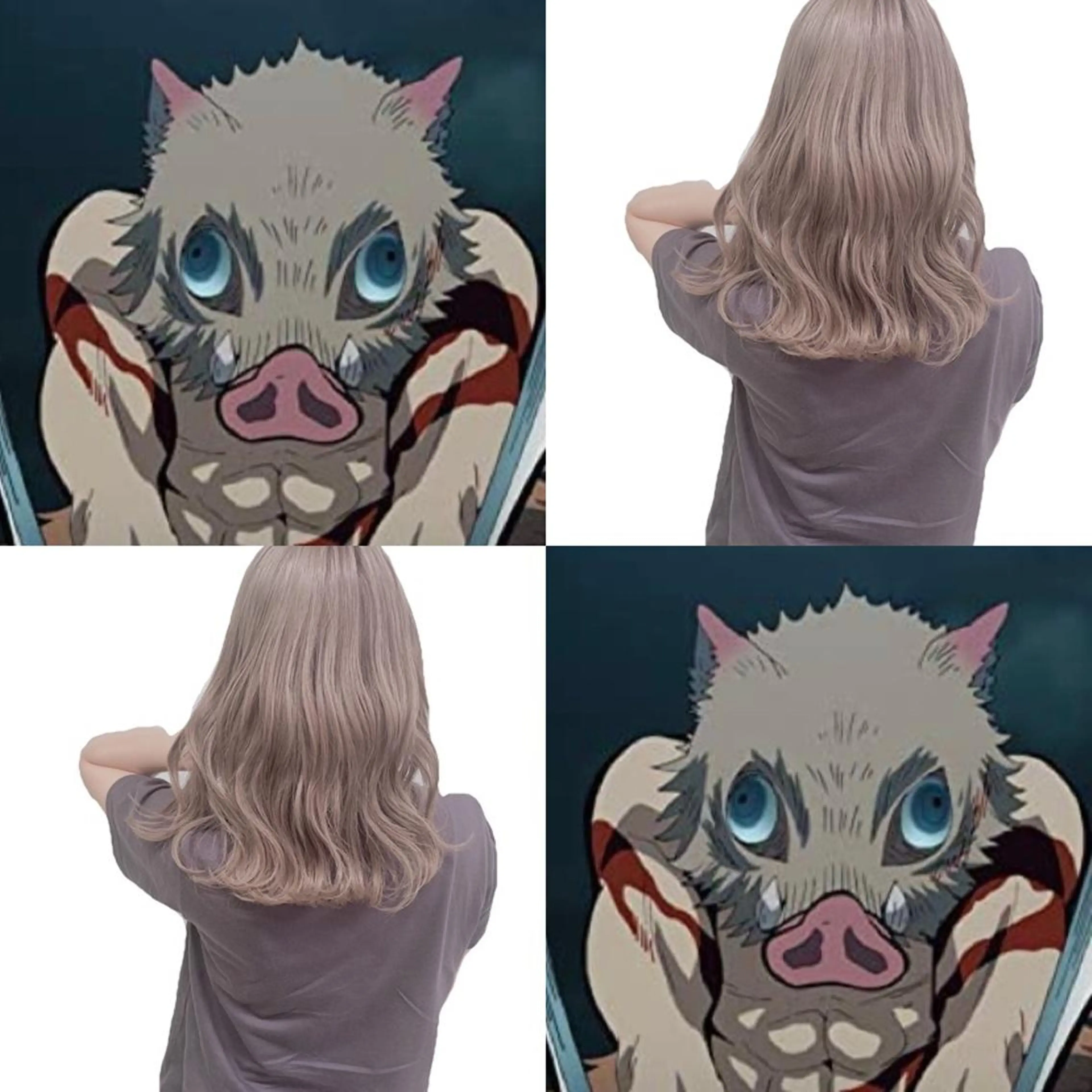 ロング カラー インナーカラー くすみミルクティー／ ブラウン🪡TOWAのヘアスタイル