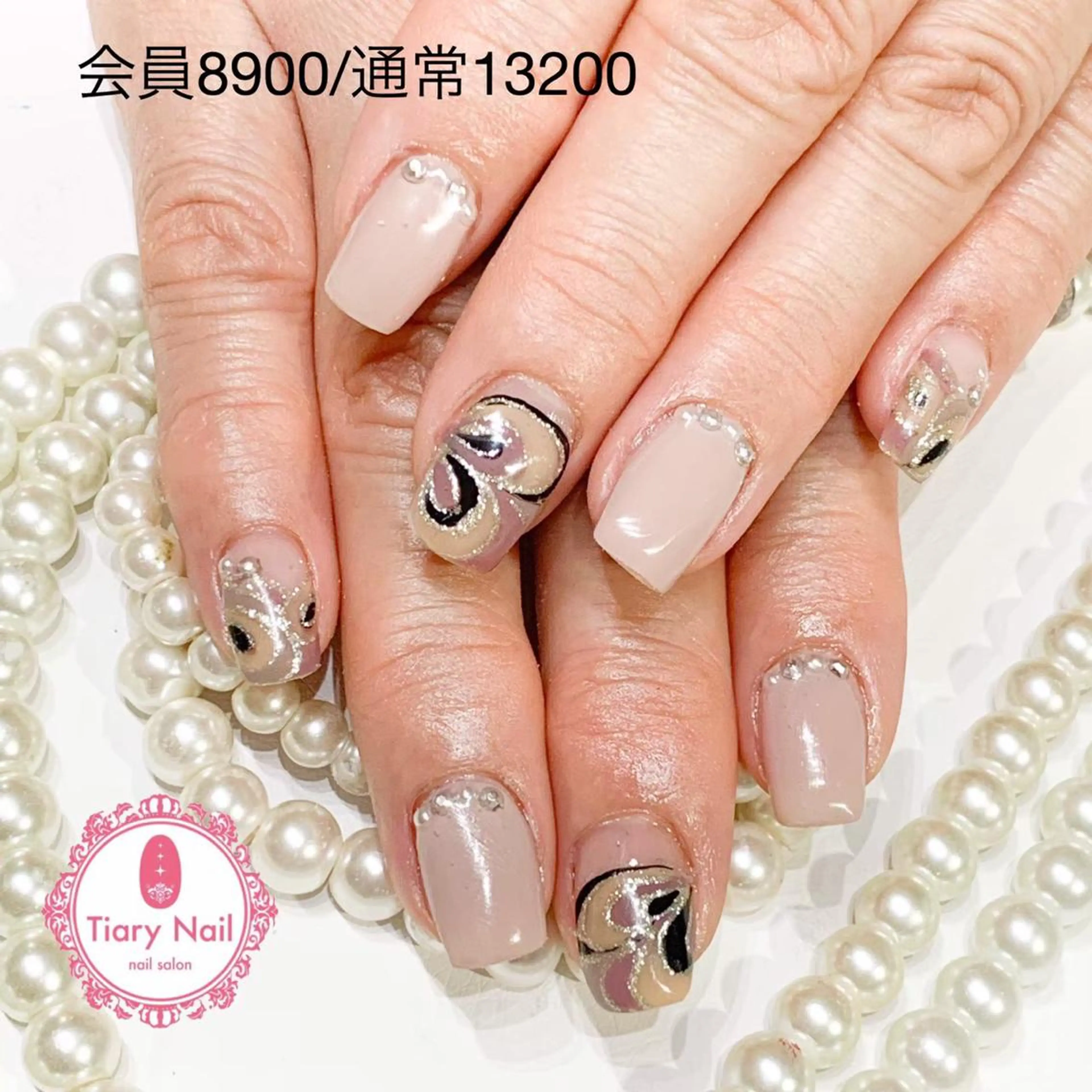 ネイル 桜ネイル 長さ出し スカルプネイル 春ネイル 💗🪽Tiary Nail🪽💗のネイルデザイン