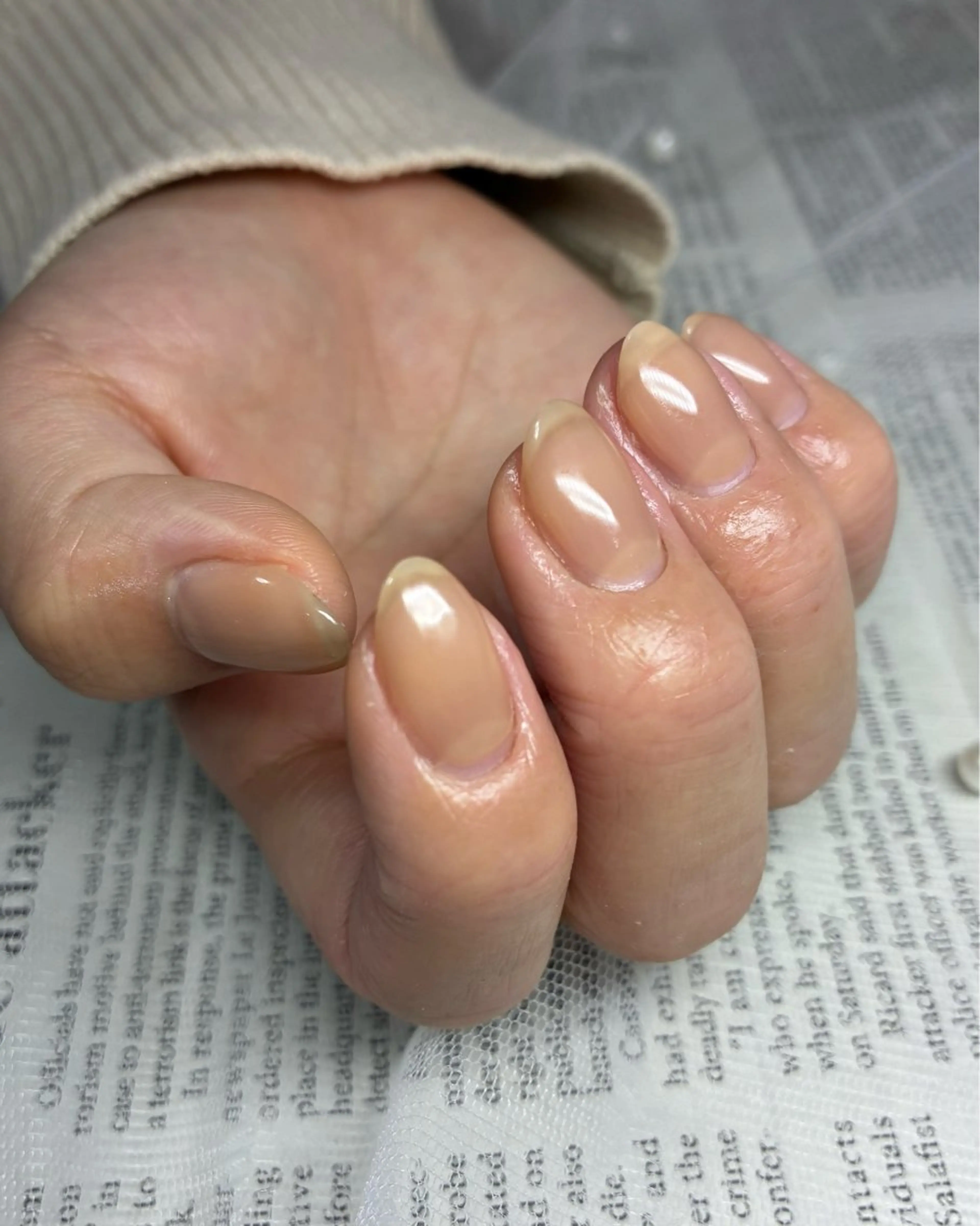 ネイル ワンカラーネイル shiki_nail 🪐のネイルデザイン