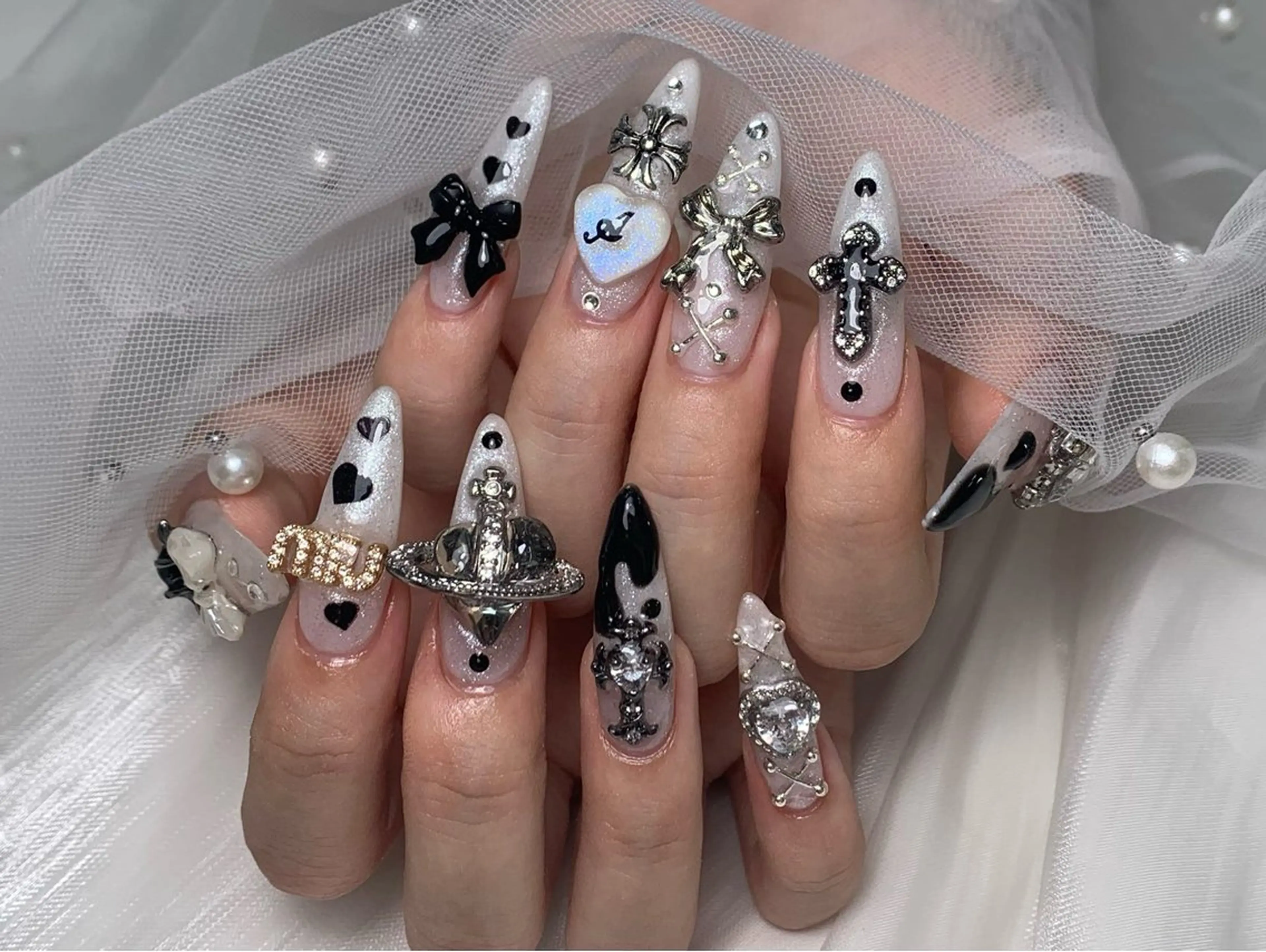 【チップ長さ出し）10本持ち込みやり放題MAX¥17600（最高級パーツ/ゴテゴテ OK）の写真