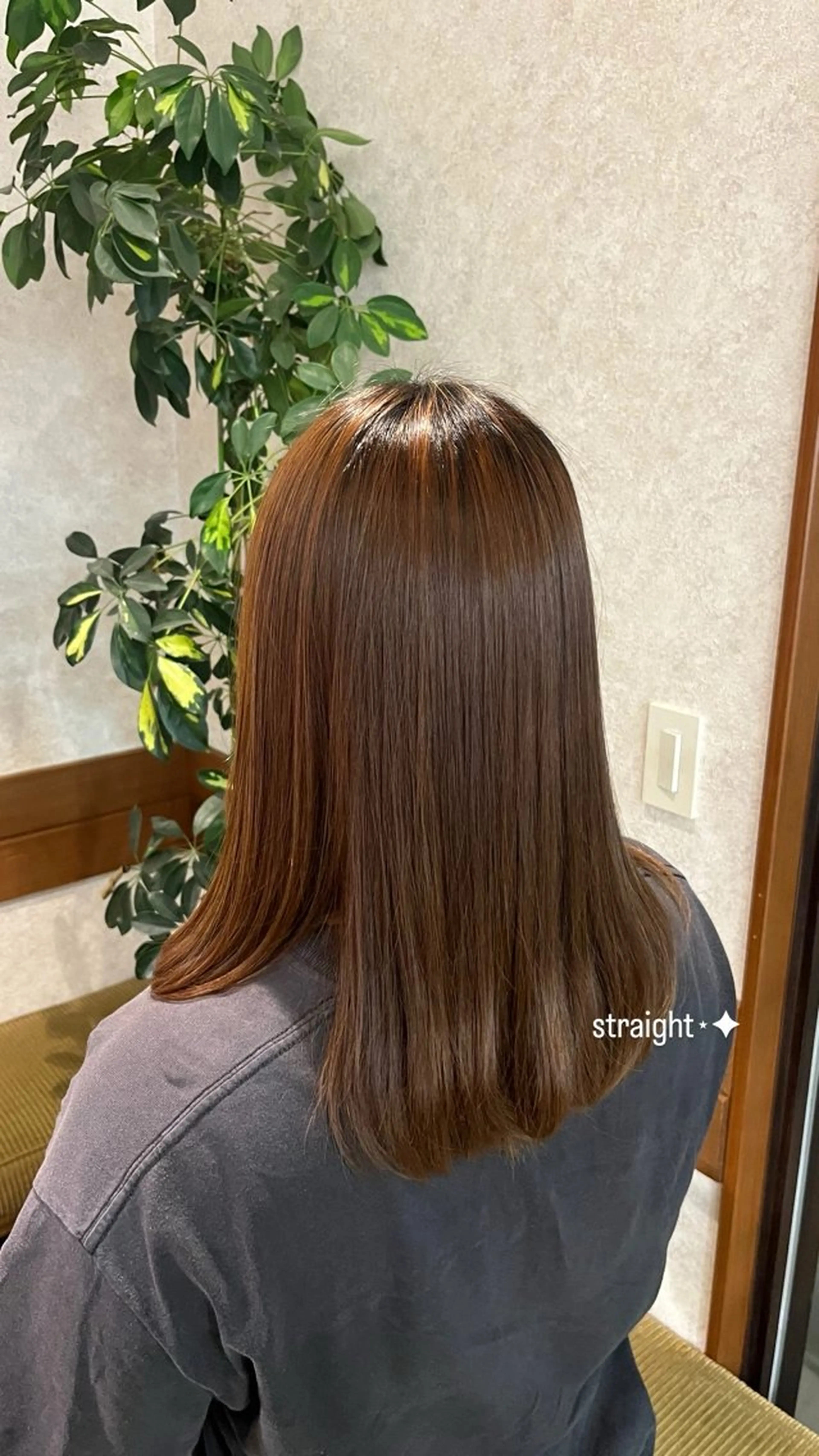 ミディアム 縮毛矯正 ‎miku/ blancblancのヘアスタイル