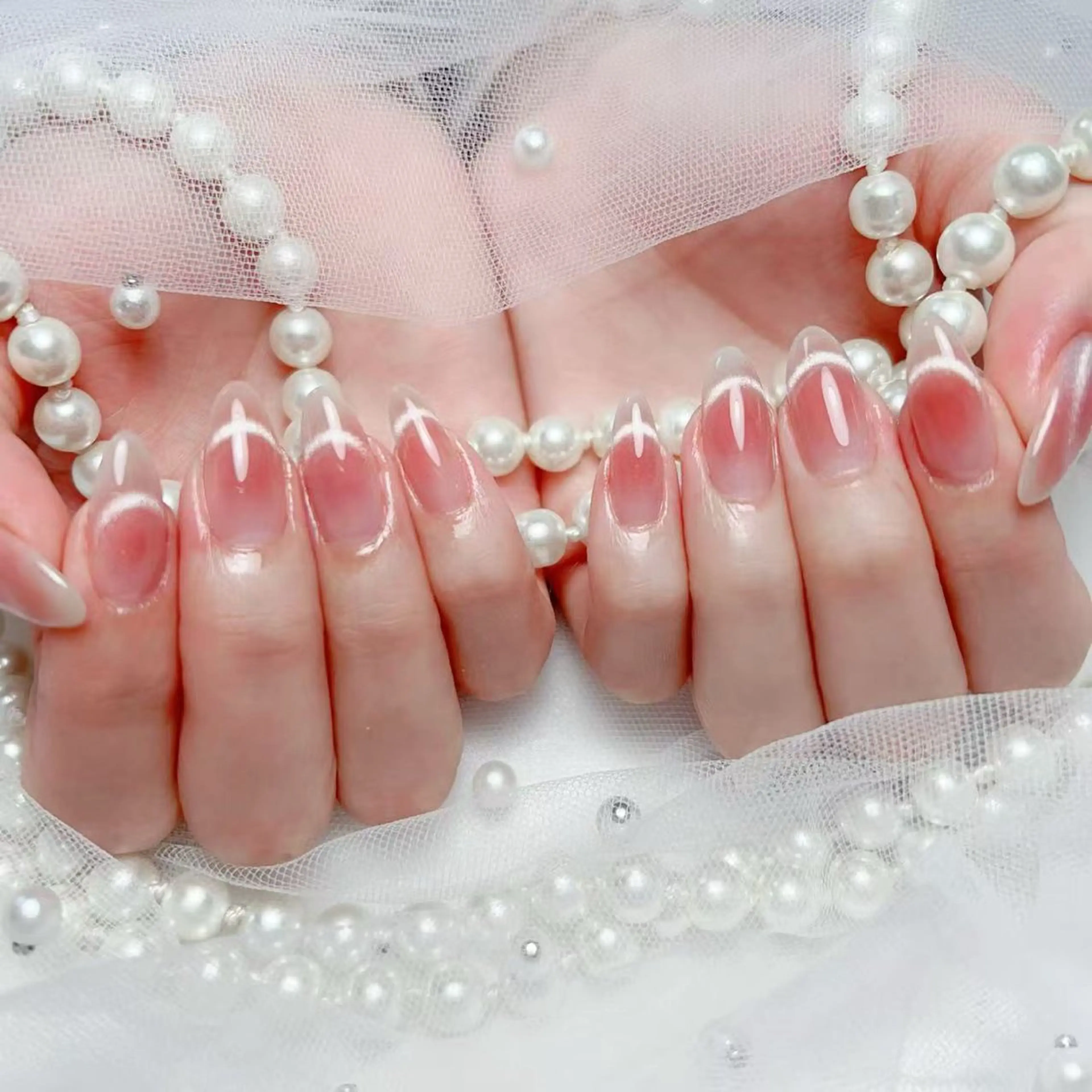 【自爪】チークネイル×マグネットネイル6980円の写真