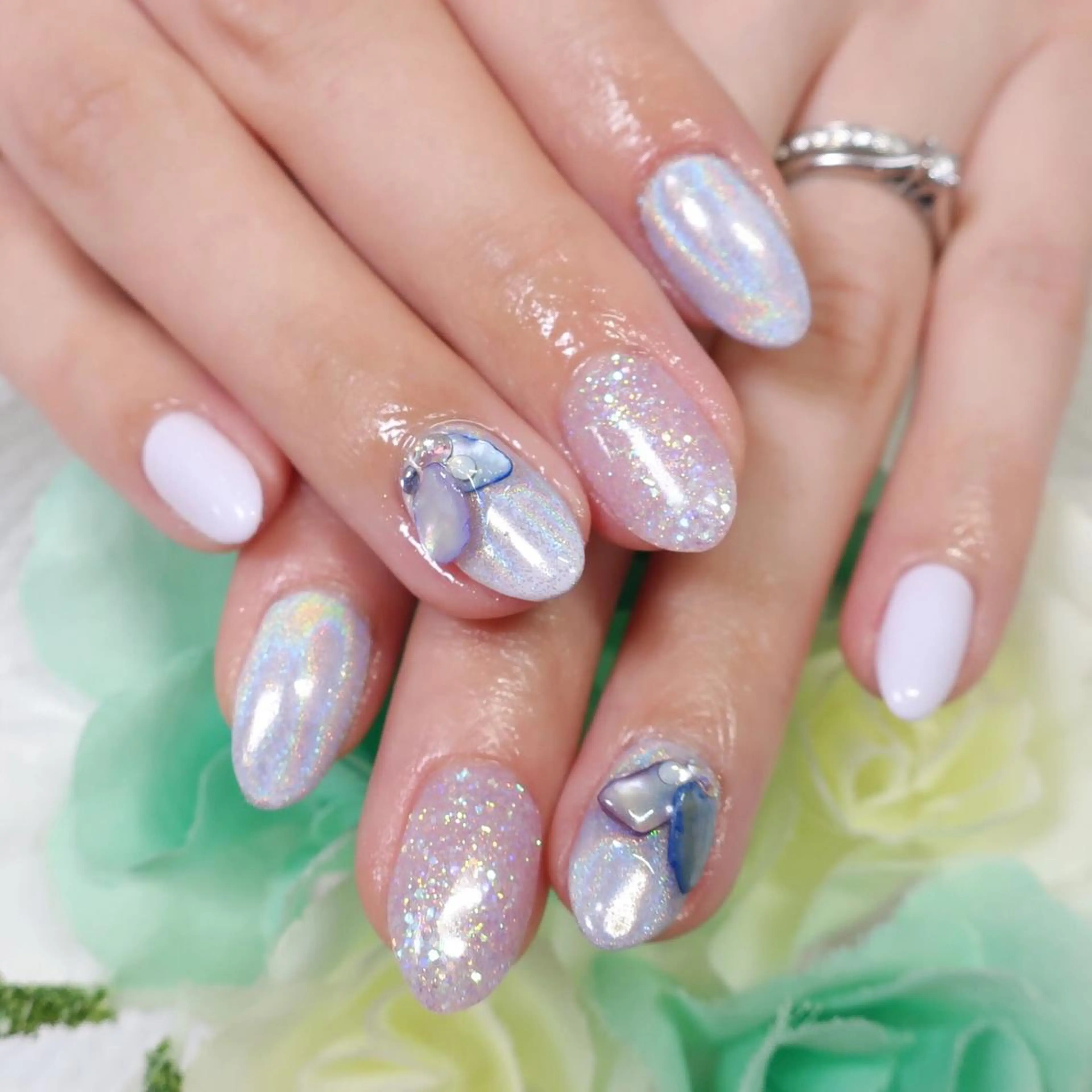 ネイル アートネイル シンプルネイル つきかわ ともみのネイルデザイン