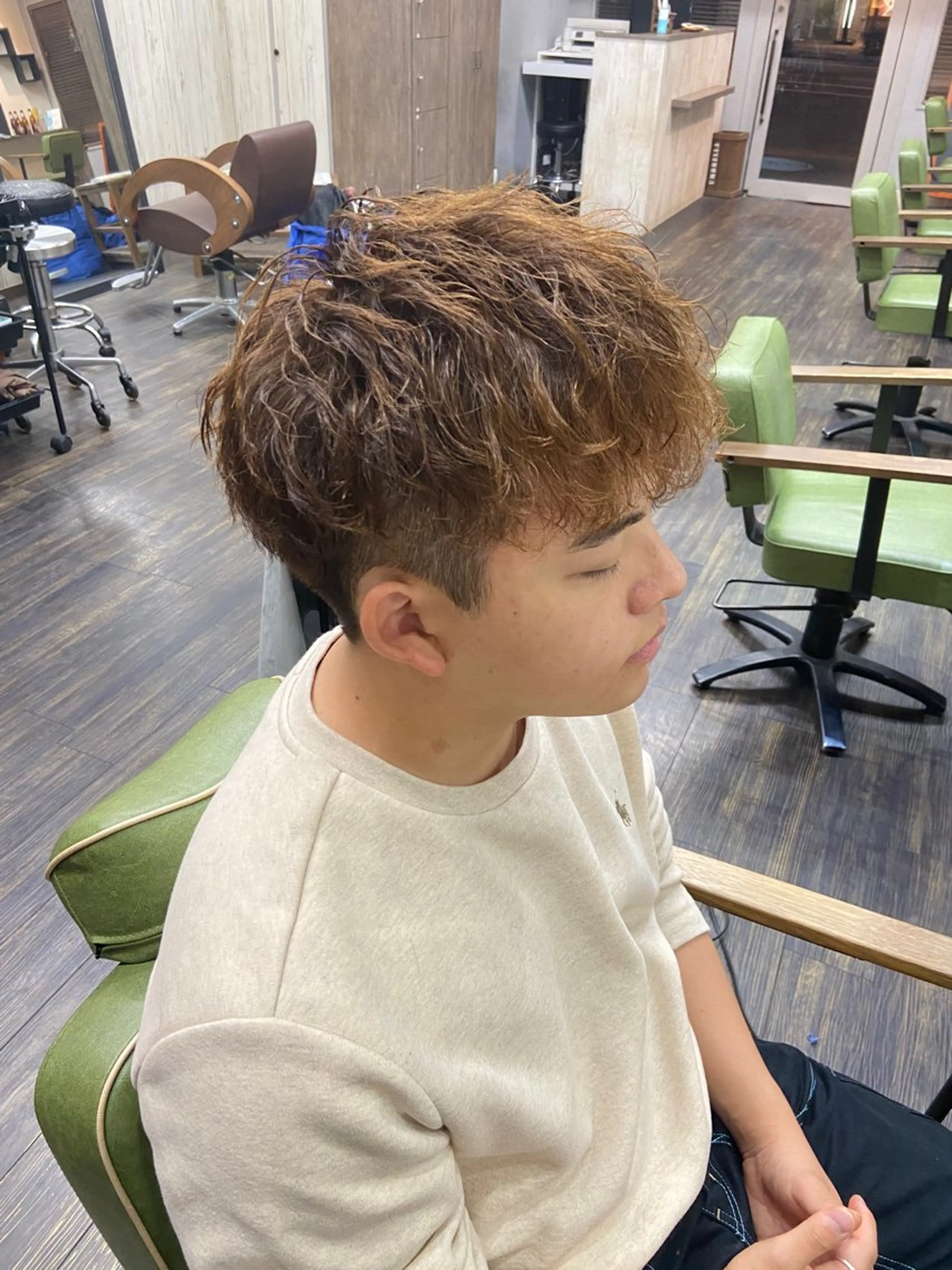 ショート カット パーマ メンズ レオ所属・仁和山 晃のヘアスタイル