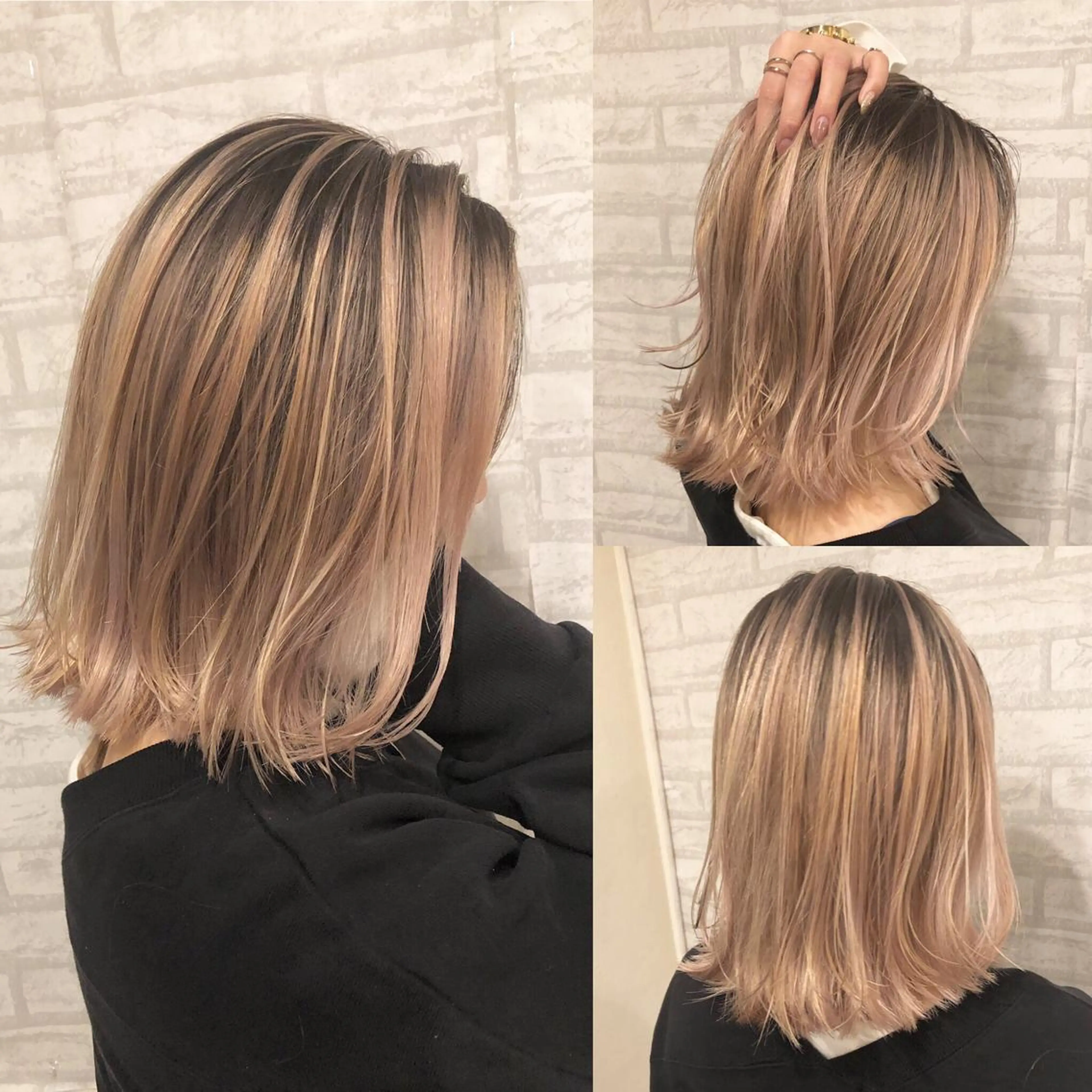 ショート カラー ブロンド ハイトーンカラー 外国人風カラー カット ヘアカラー トリートメント JILBLAN京都 ショート/ハイライトのヘアスタイル