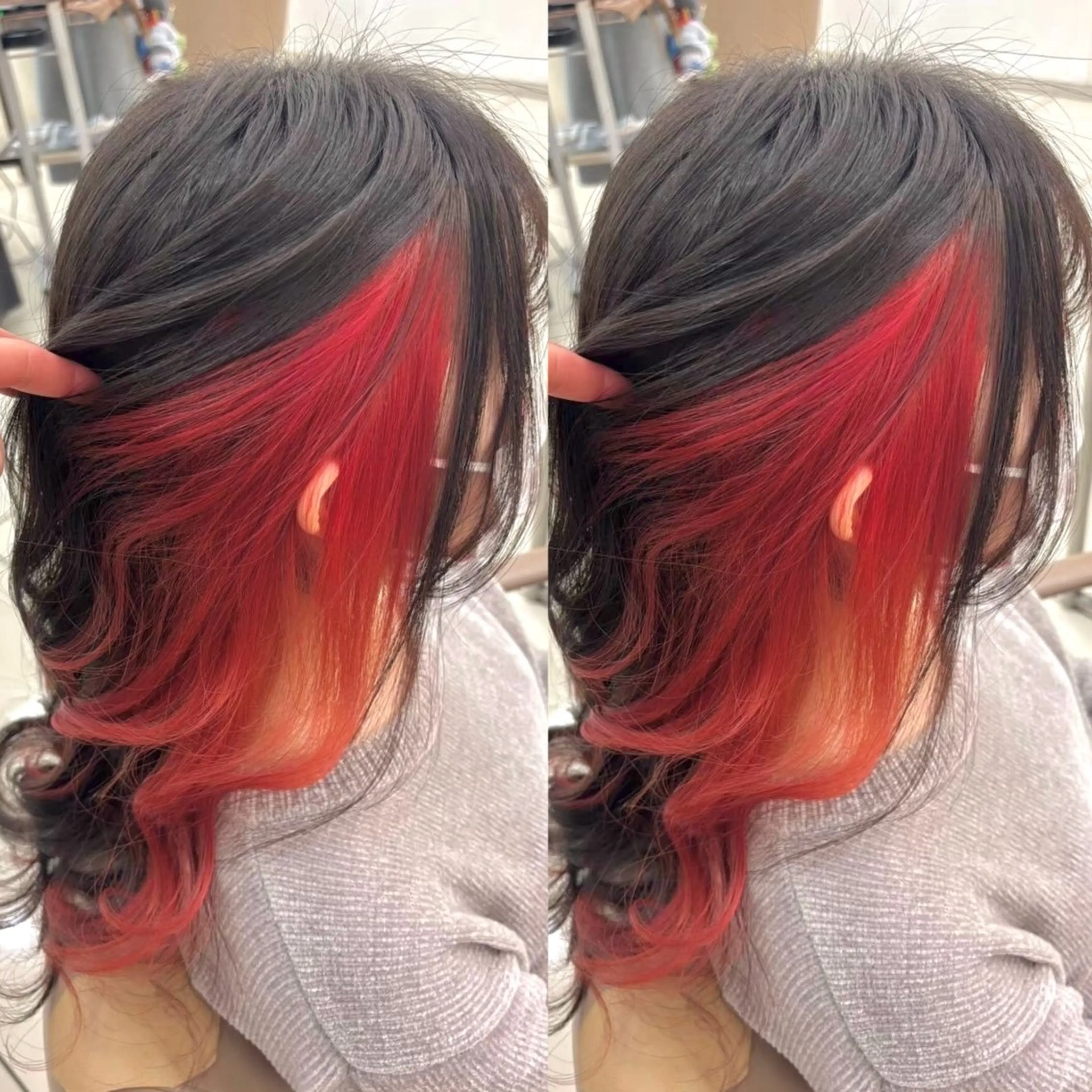 【💖推し活限定💖】推し色インナーカラー🎀ブリーチ込み🪄髪に推し色宿す💍インナーから全力応援💫の写真