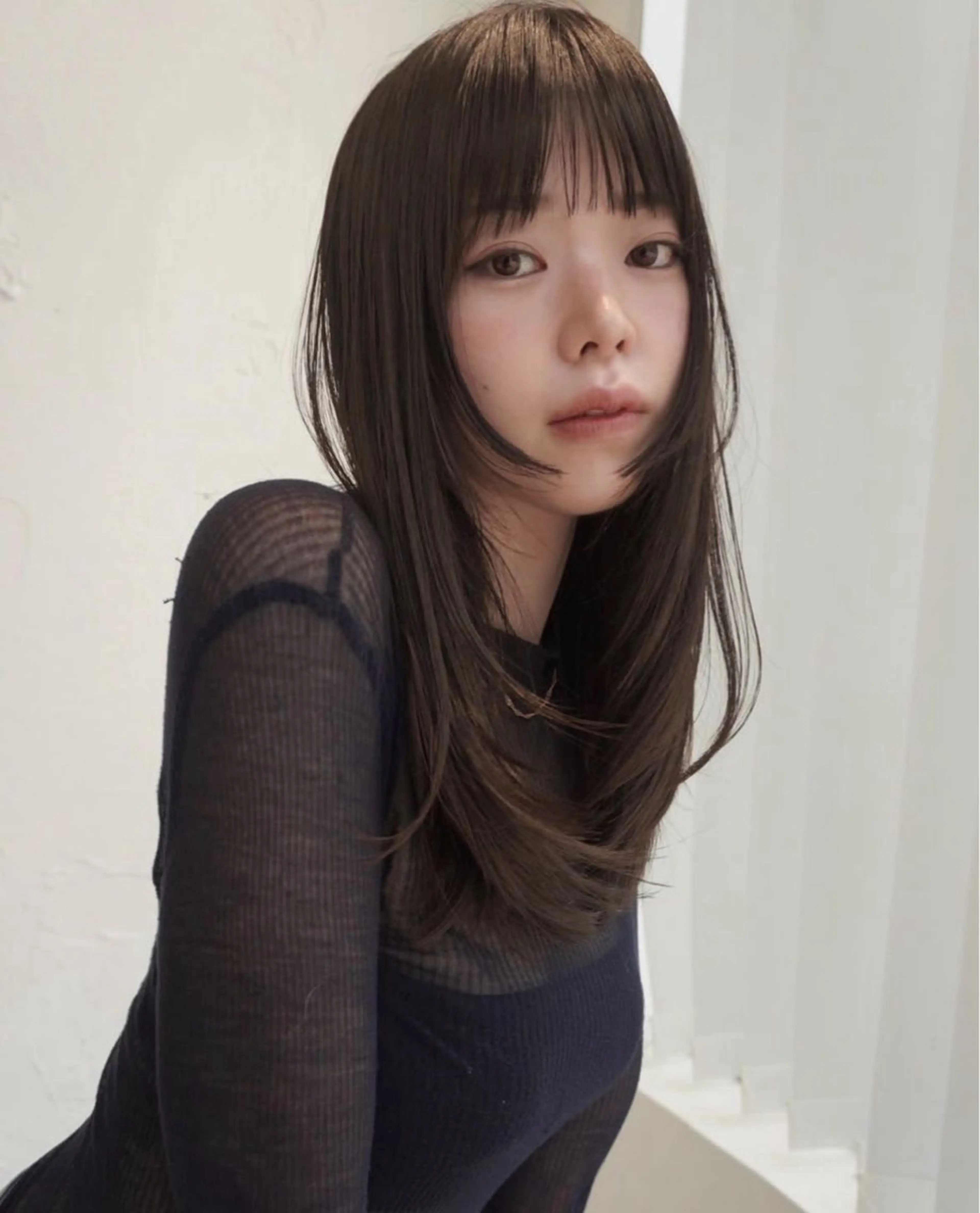 ロング レイヤーカット Le clic ALPHA所属・小顔似合わせカット/ レイヤー/mai‪のヘアスタイル